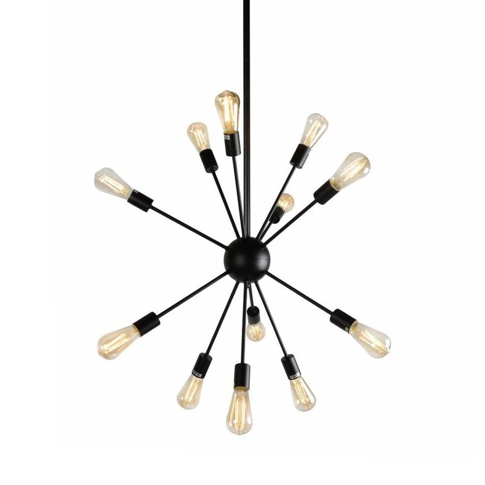 Sputnik Black Chandelier Pendant 12 Light - WXF-02