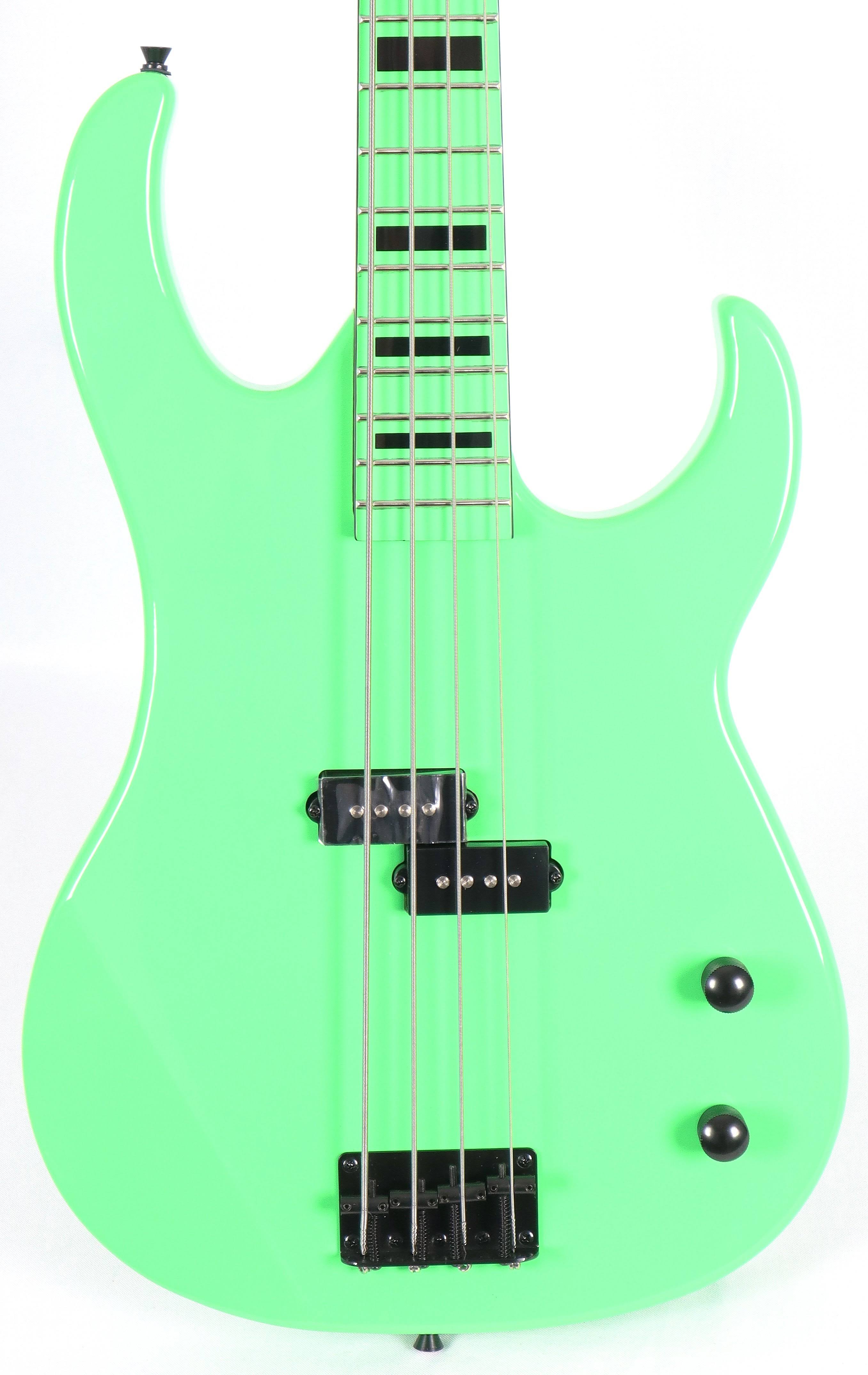 Dean Custom Zone Bass Guitar, Nuclear Green WXF02