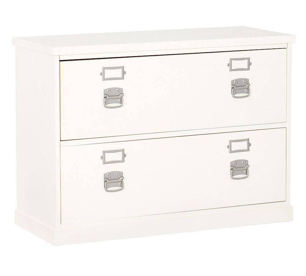 Bedford Lateral File Antique White Office Furniture