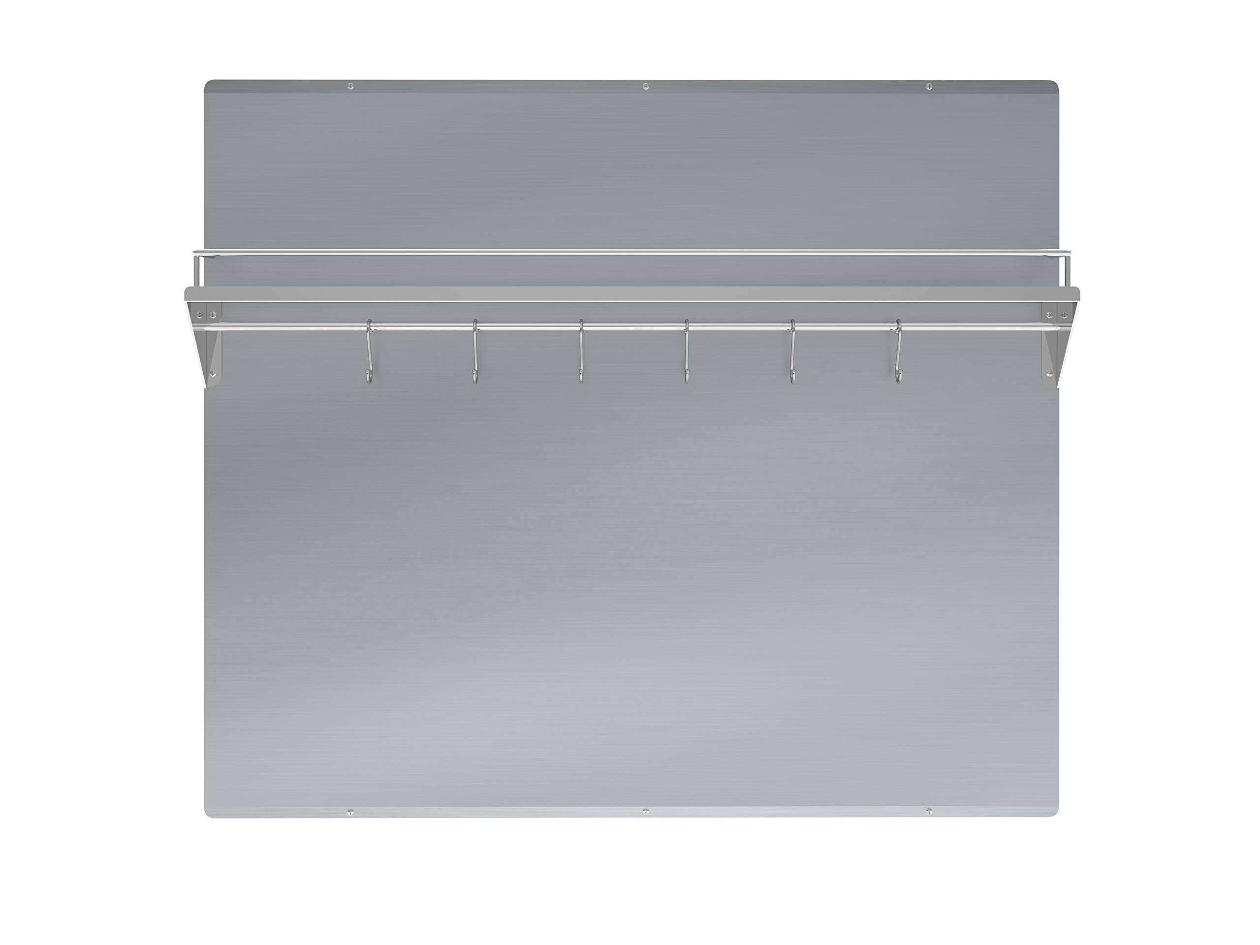 Ancona 36 in. Stainless Steel Backsplash with Shelf and Rack - WXF-02