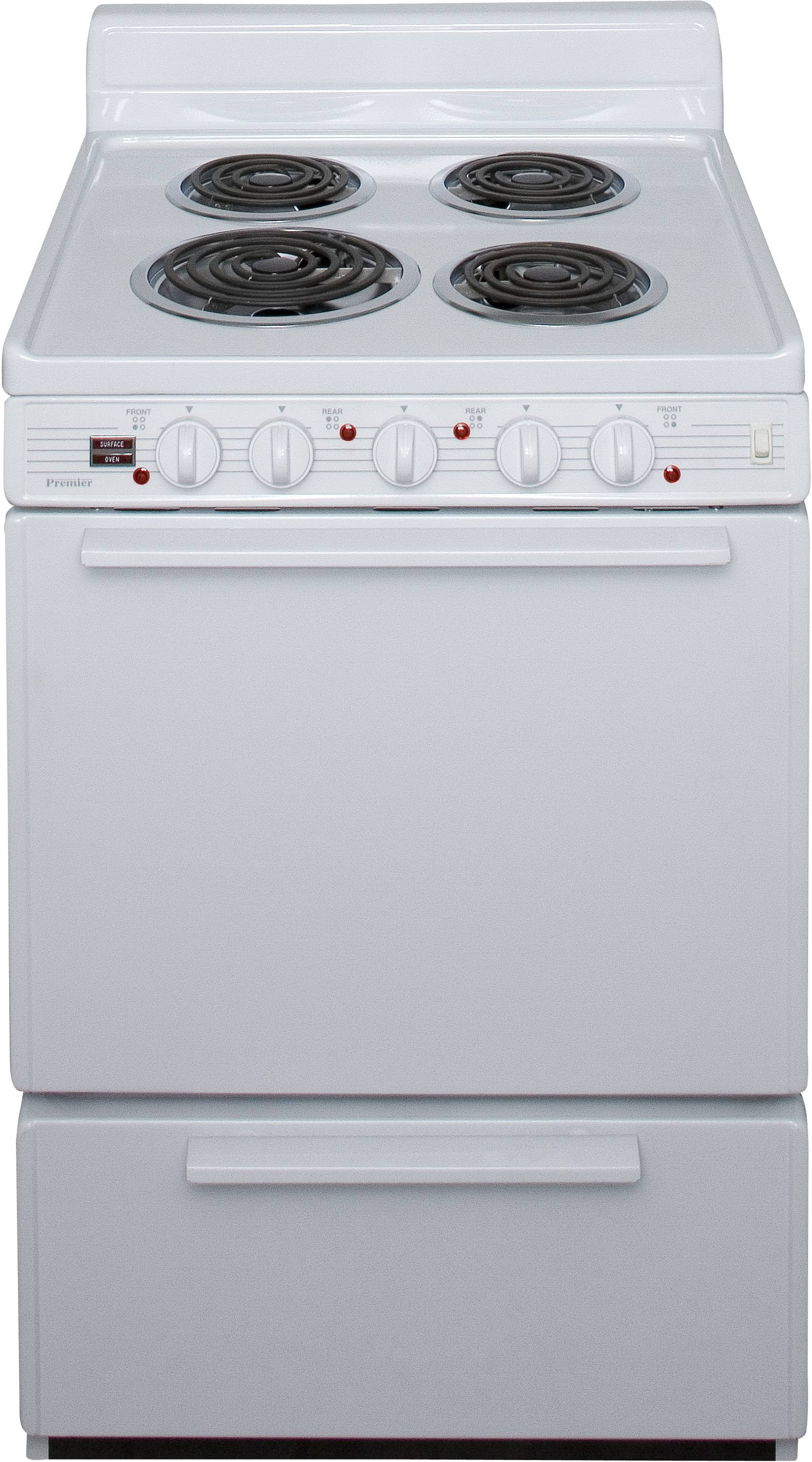 Premier 24 in. Electric 2.9 Cu. ft. Coil Range (White) WXF02