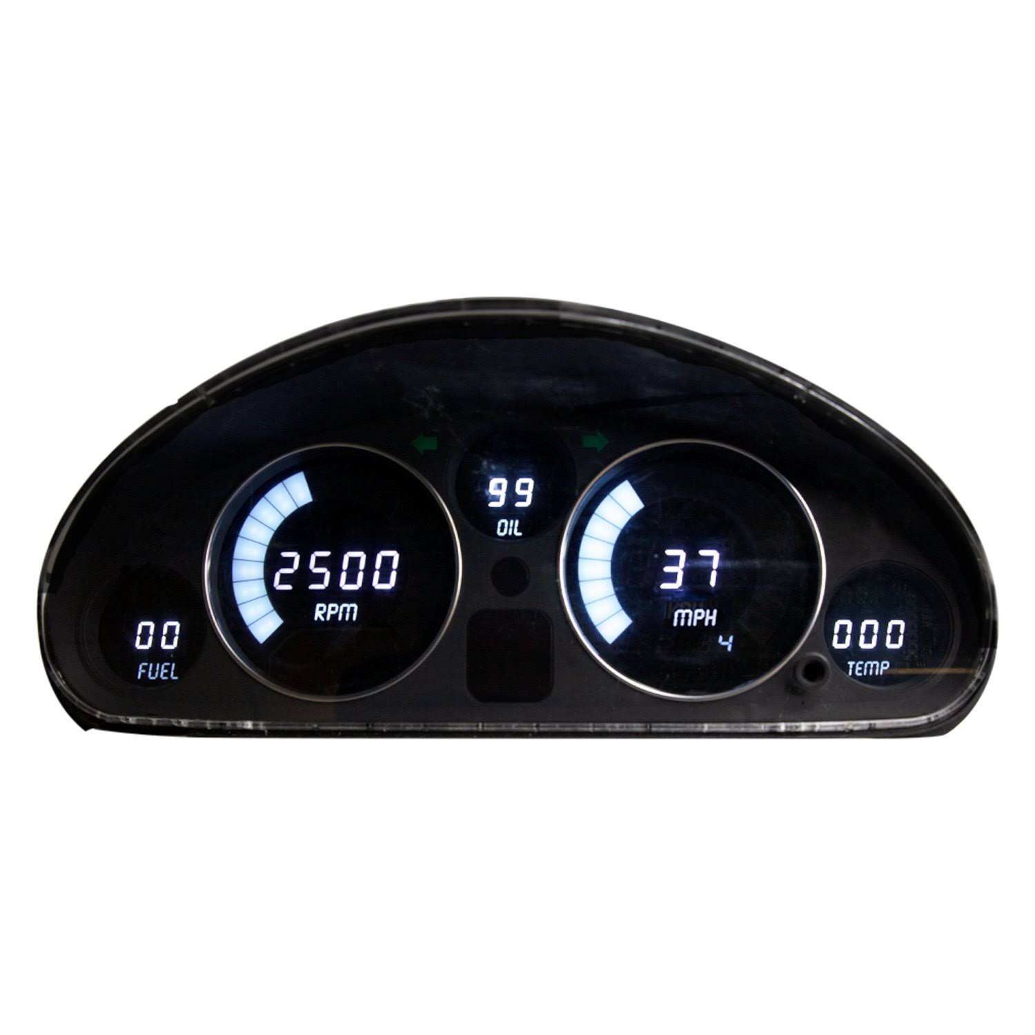 Intellitronix DP1301W Direct Fit LED Digital Gauge PANEL, White WXF02