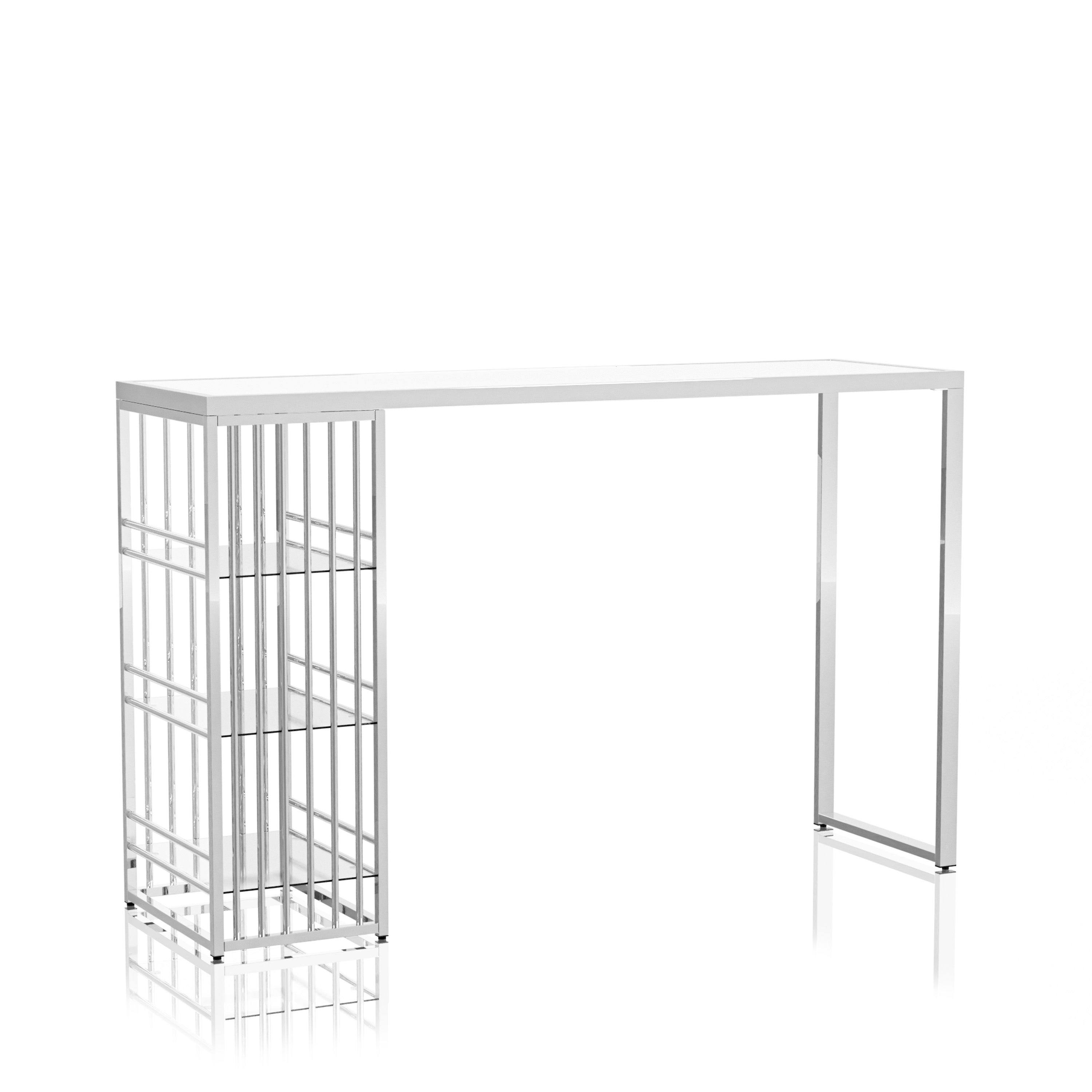 Furniture Of America Marburry Contemporary Chrome Glass Top Bar Table furniture-of-america-marburry-contemporary-chrome-glass-top-bar-table