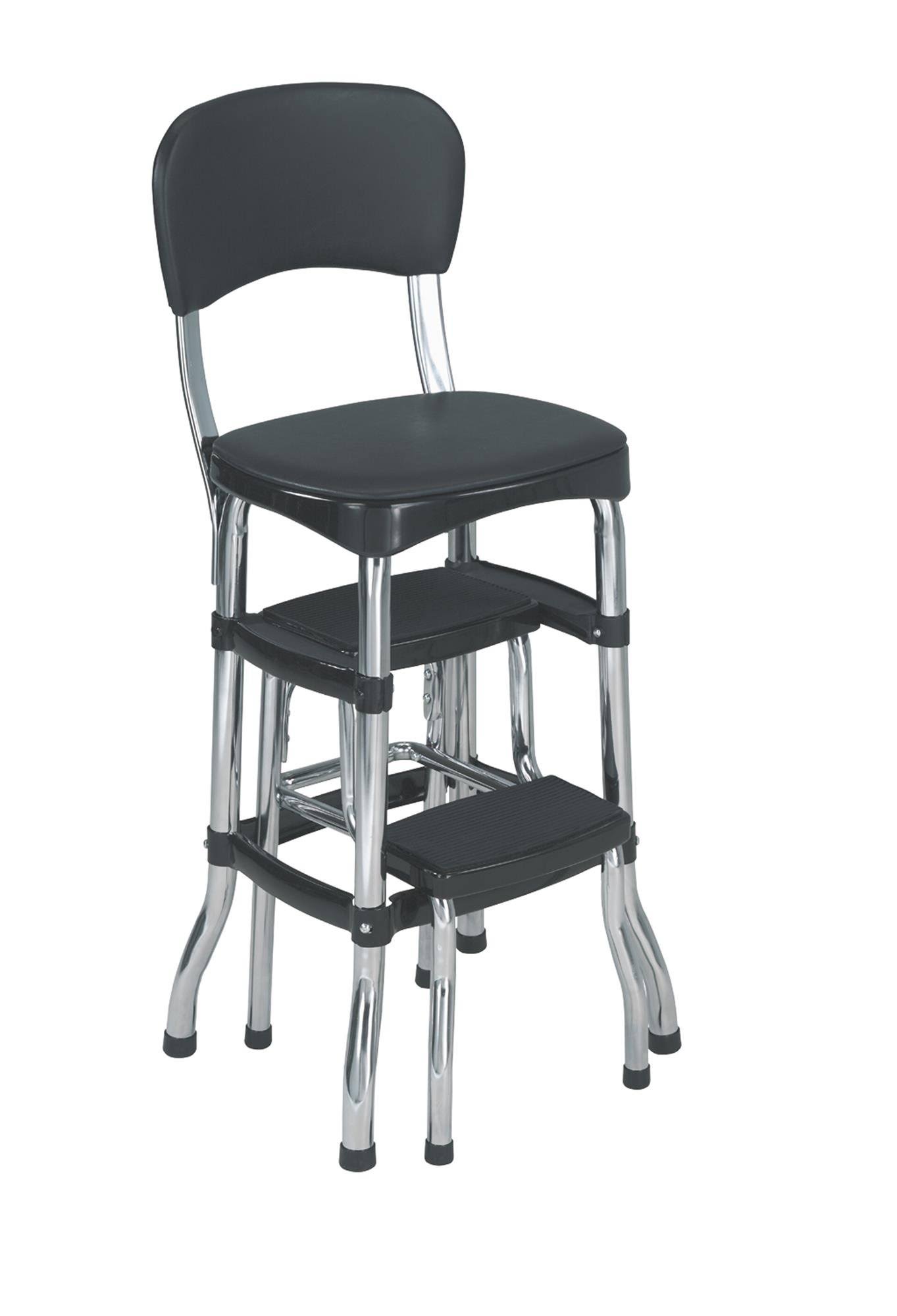 Cosco Black Retro Counter Chair / Step Stool WXF02