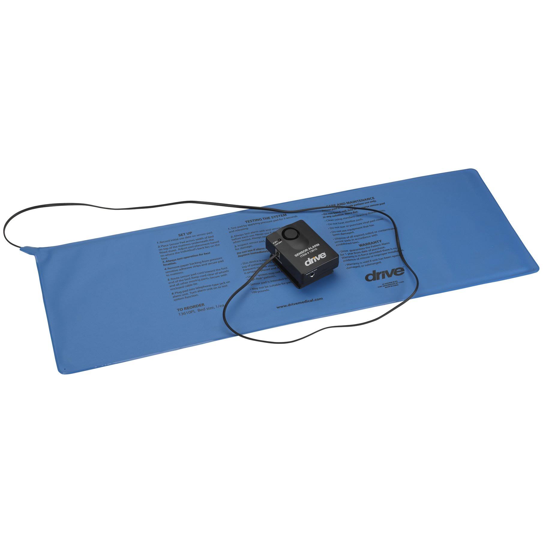 Drive Medical Pressure Sensitive Bed Chair Patient Alarm WXF02