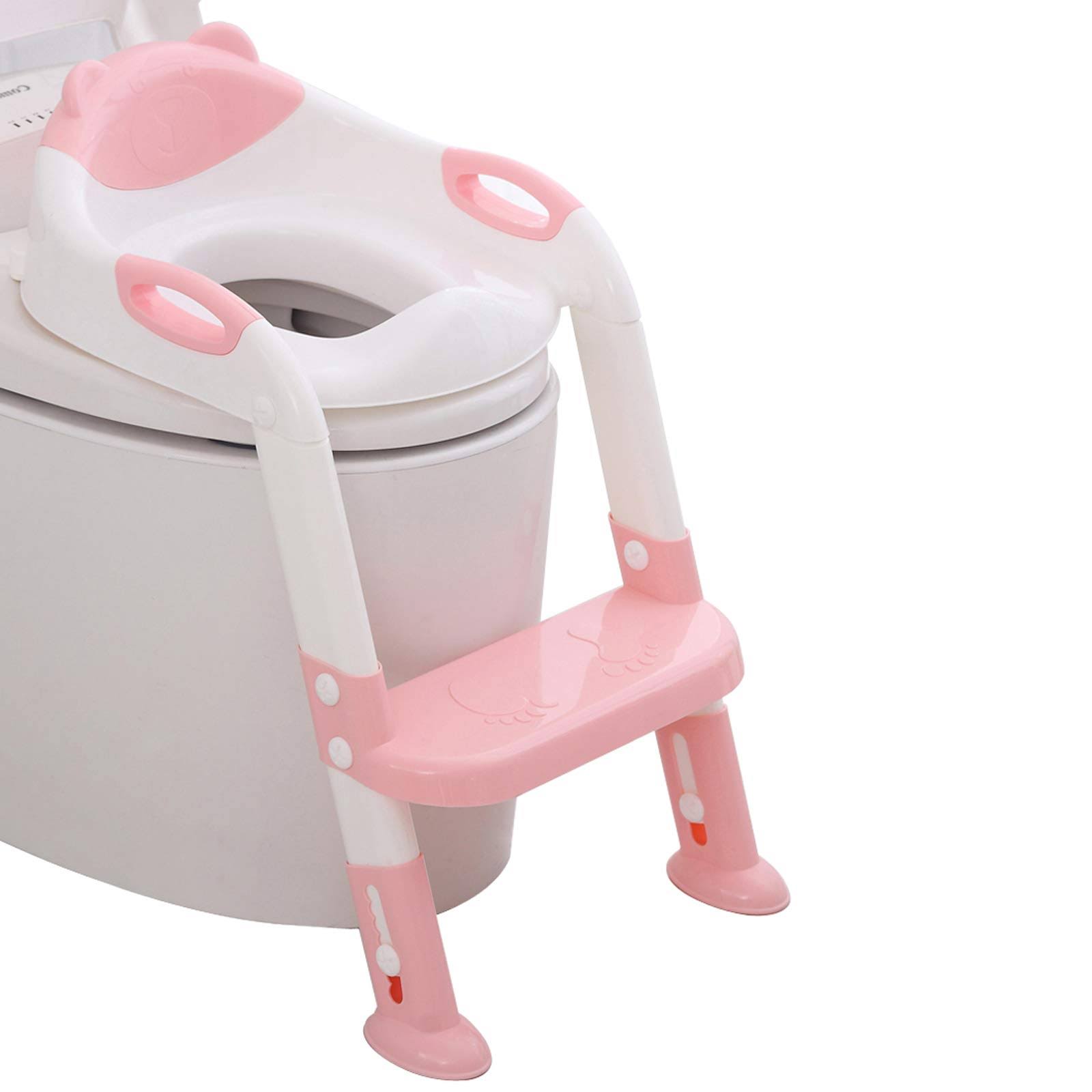 711tek Potty Training Seat Toddler Toilet Seat with Step Stool Ladder