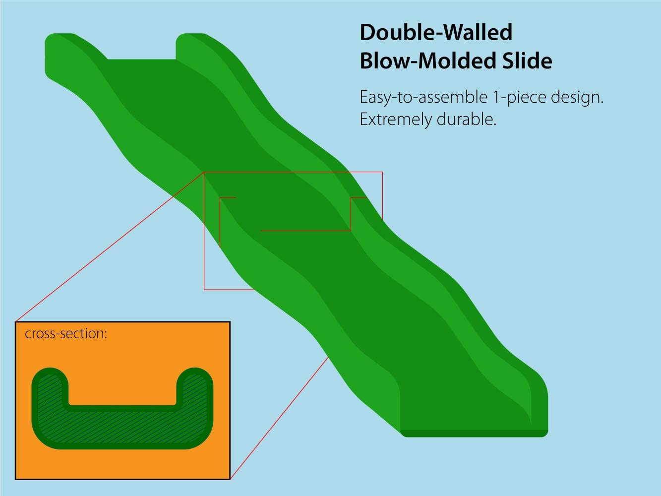 Sportspower Deluxe Metal Dome Climber with Slide in Blue/Green WXF02