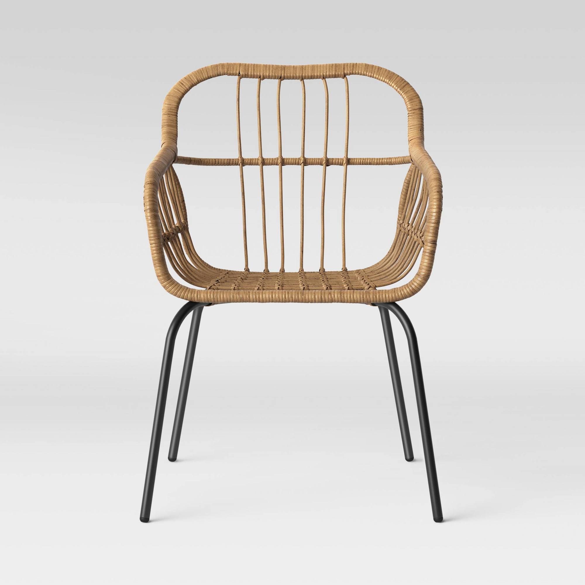 4pk MidCentury Patio Stack Chair Brown Project 62 WXF02