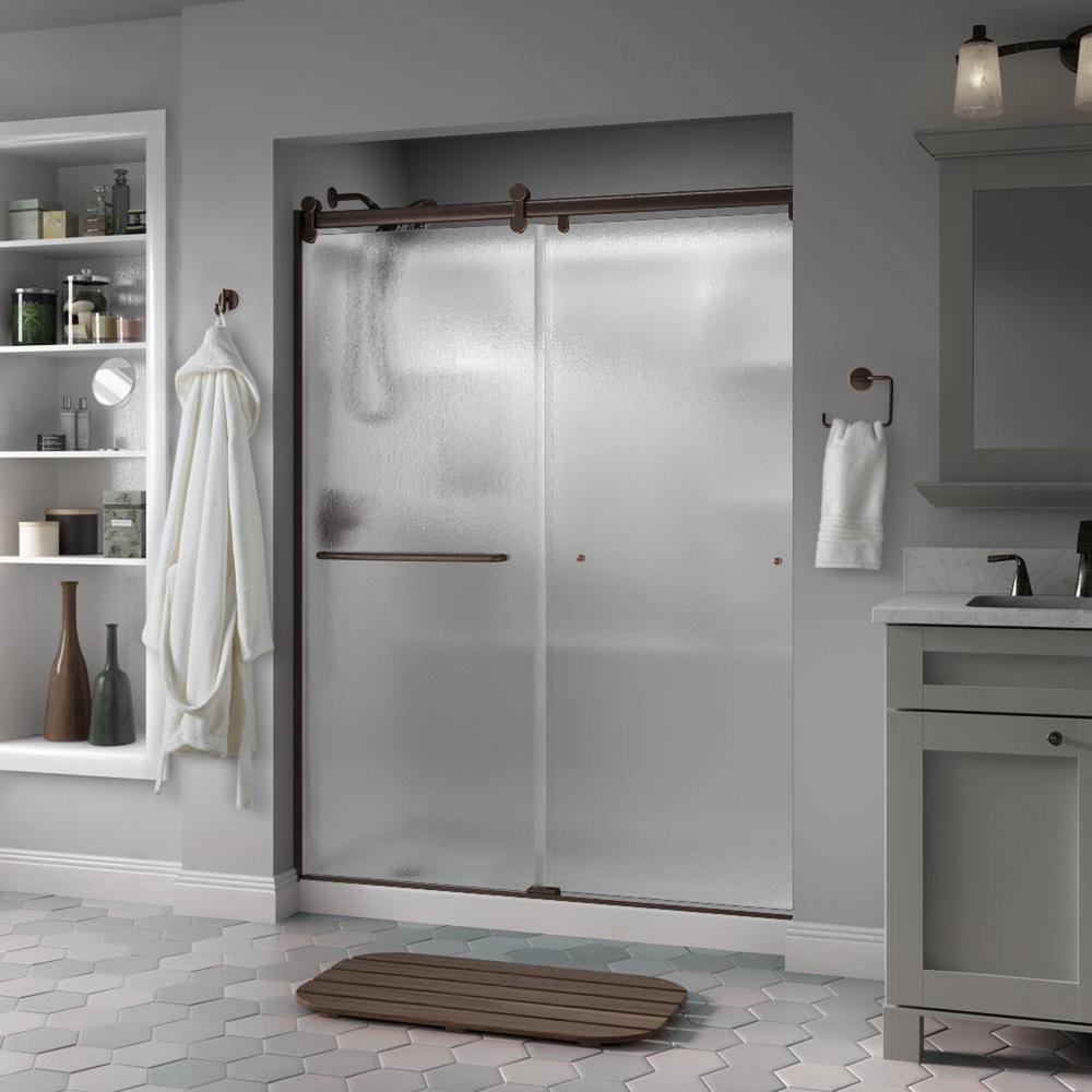 Delta Simplicity 60 x 71 in. Frameless Contemporary Sliding Shower Door