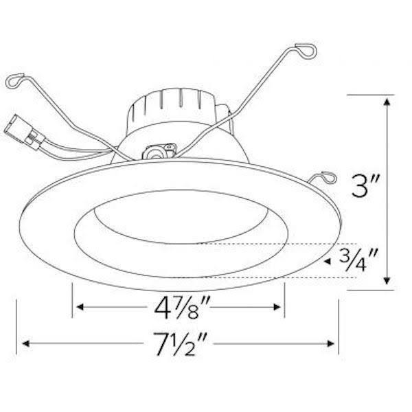 Elco Lighting EL61535BZ 5in Round LED Insert Reflector Trim WXF02