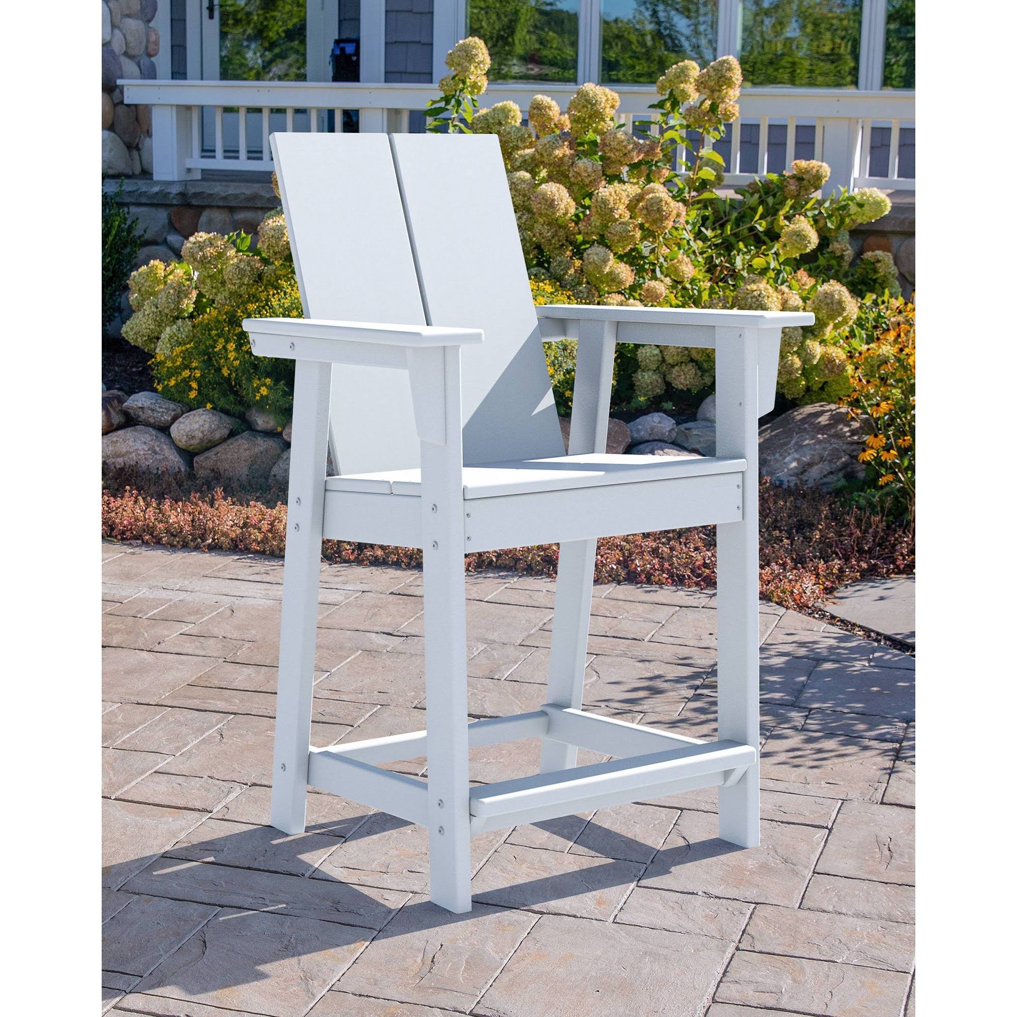 Moore POLYWOOD Patio Counter Chair White Project 62 WXF02