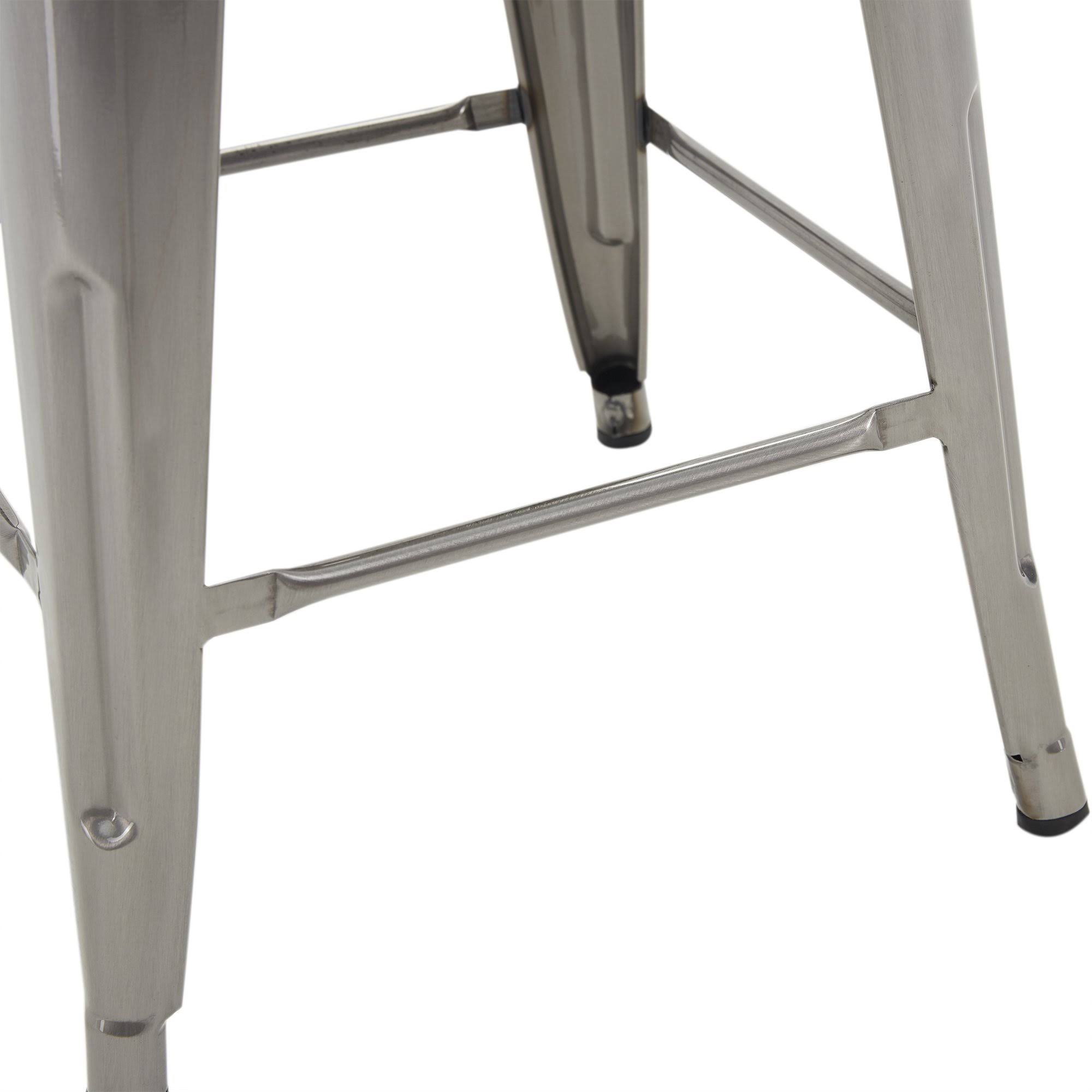 BELLEZE Furniture Asher Bar Stool Low Back Indoor and Outdoor Chair