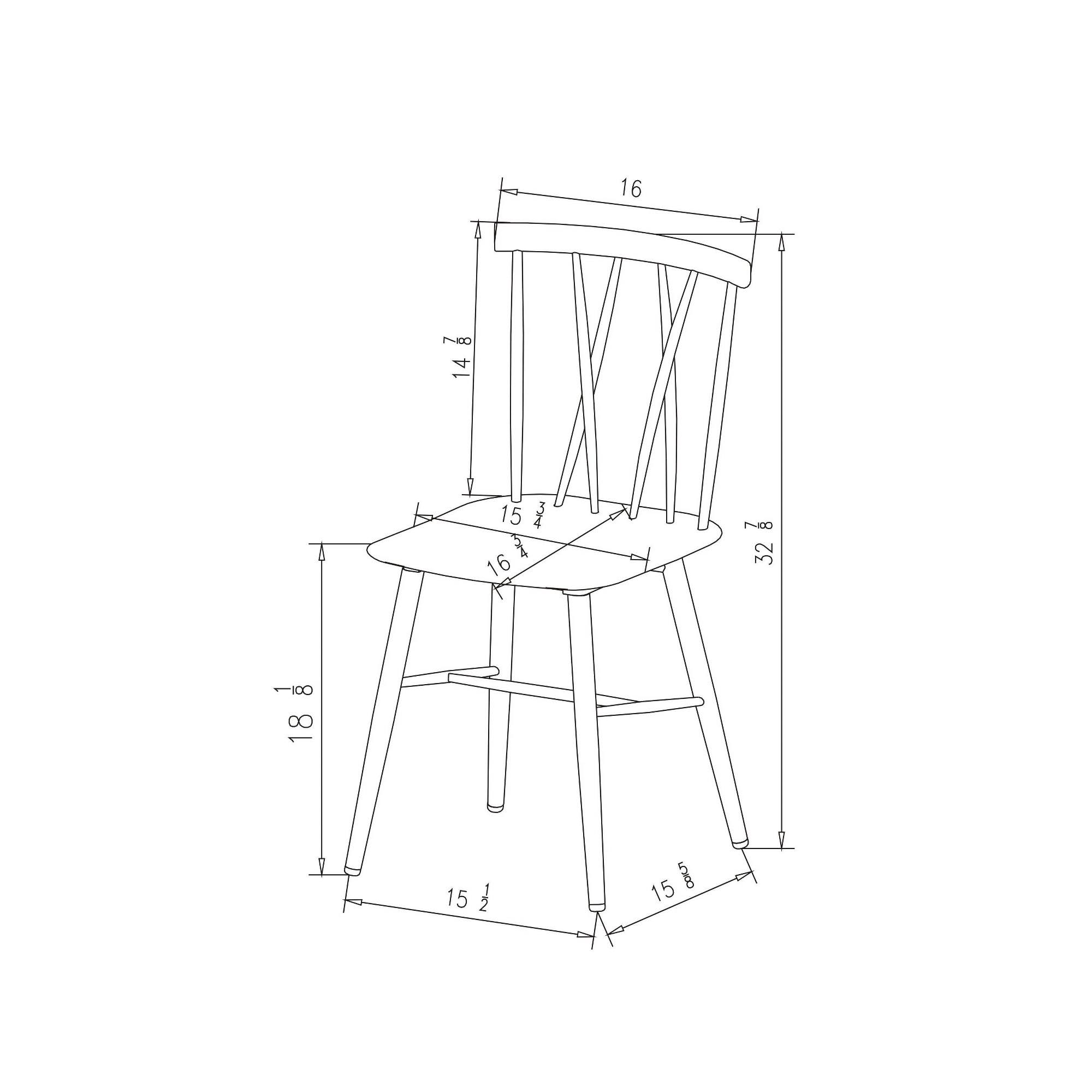 Set of 2 Becket Metal x Back Dining Chair White Project 62 WXF02