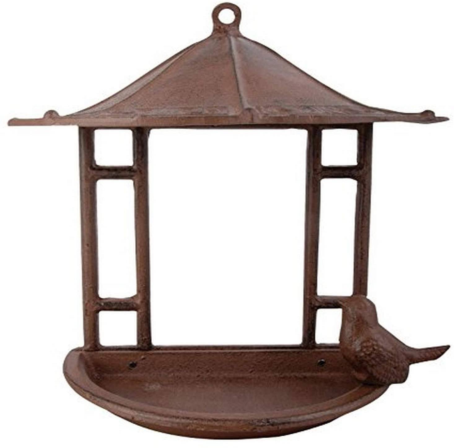 Esschert Design USA FB203 Cast Iron Wall Mount Bird Feeder WXF02