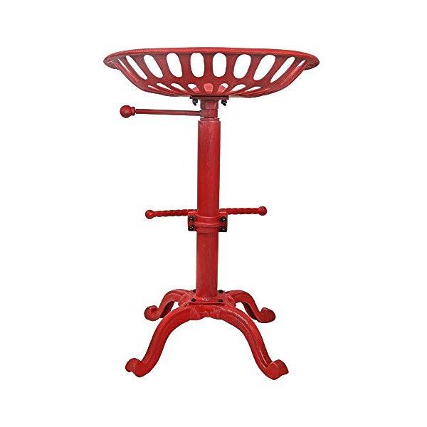 nach Adjustable Tractor Seat Stool Red WXF02