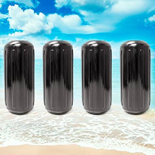 Neh Center Hole Ribbed Boat Pontoon Fender Inflatable Vinyl Bumpers