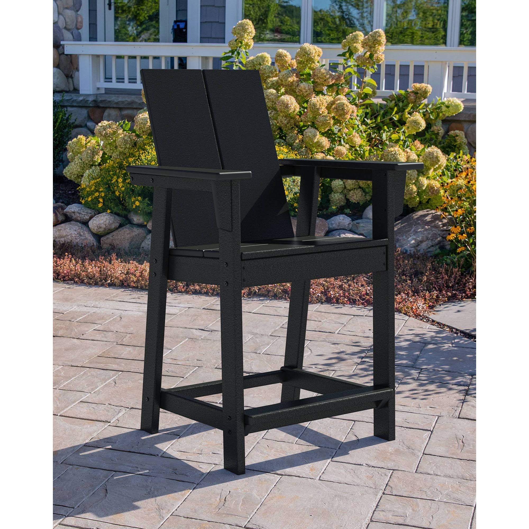 Moore POLYWOOD Patio Counter Chair Black Project 62 WXF02