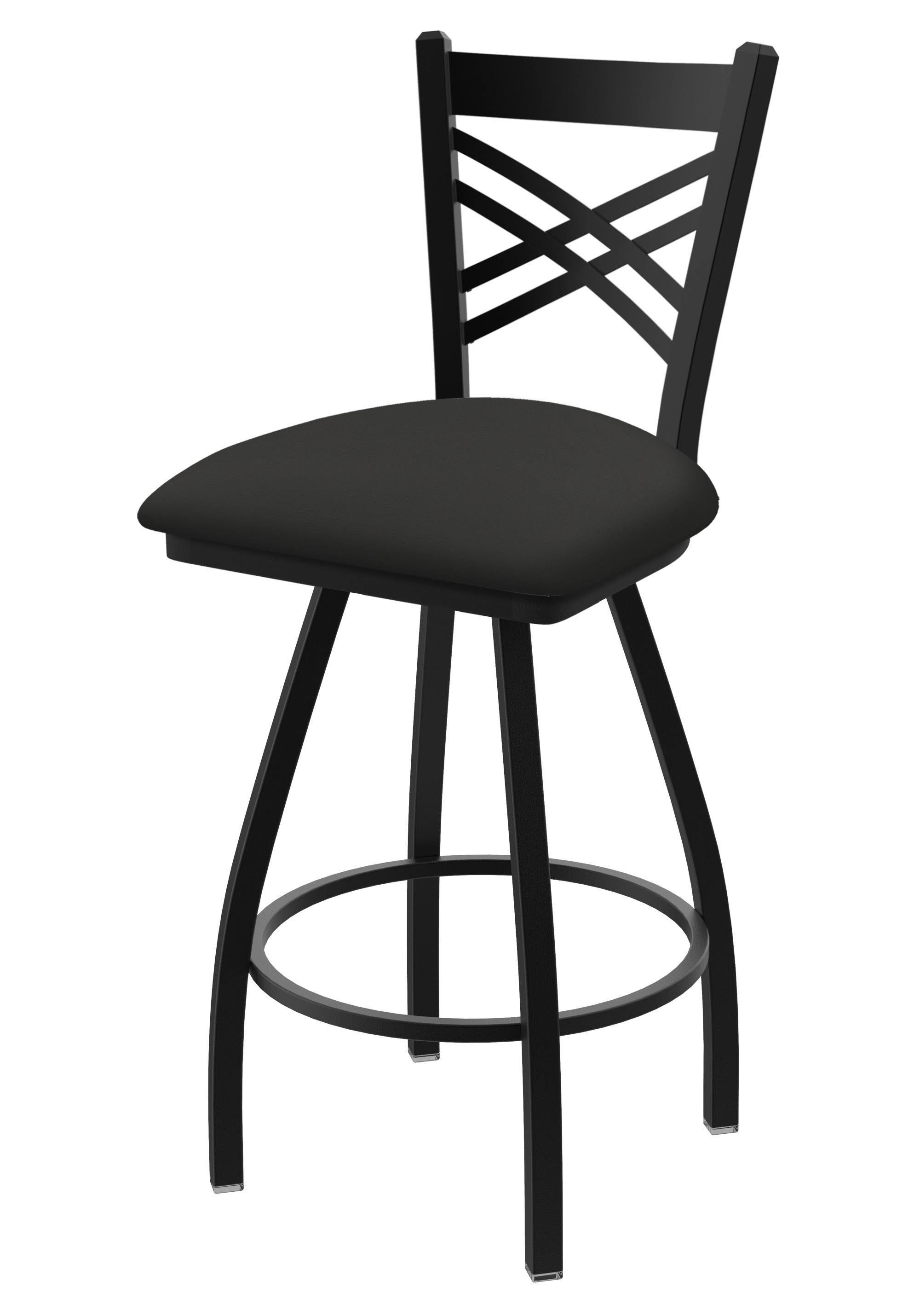 820 Catalina 36 inch Swivel Bar Stool with Black Wrinkle Finish and