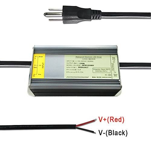 YGSTech 12V LED Power Supply 100W, Waterproof Low Voltage Transformer, 12 Volt DC Output with 3