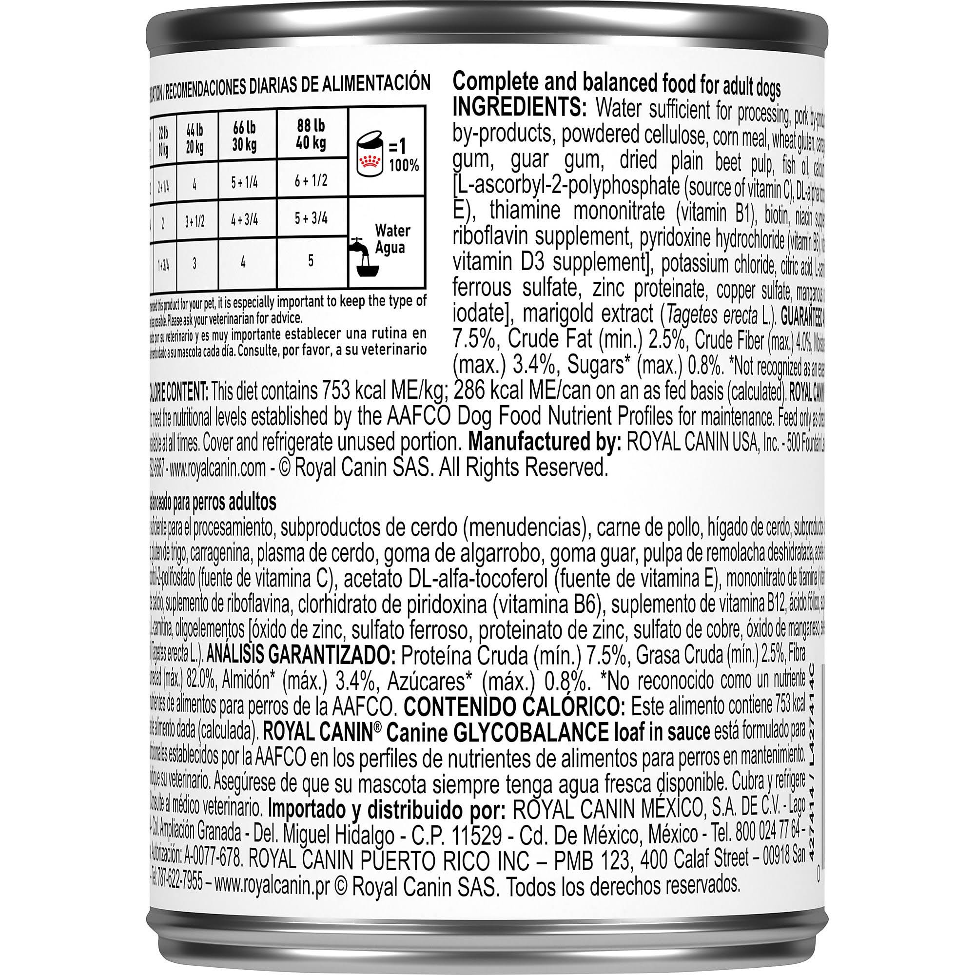 Royal Canin Veterinary Diet Canine Glycobalance in Gel Canned Dog Food