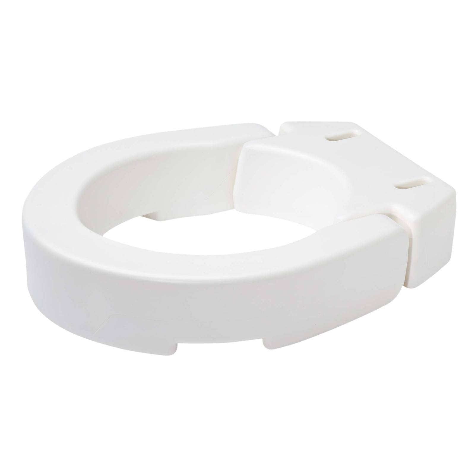 Carex Hinged Toilet Seat Riser, Adds 3.5 Inches of Height to Toilet