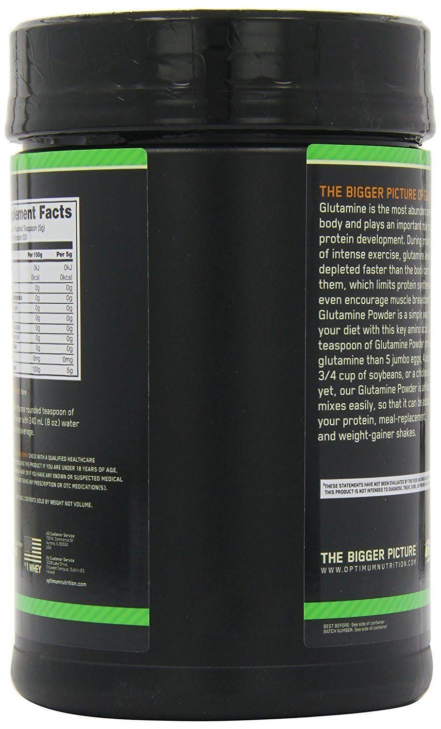 Optimum Nutrition LGlutamine Muscle Recovery Powder, 1000g WXF02