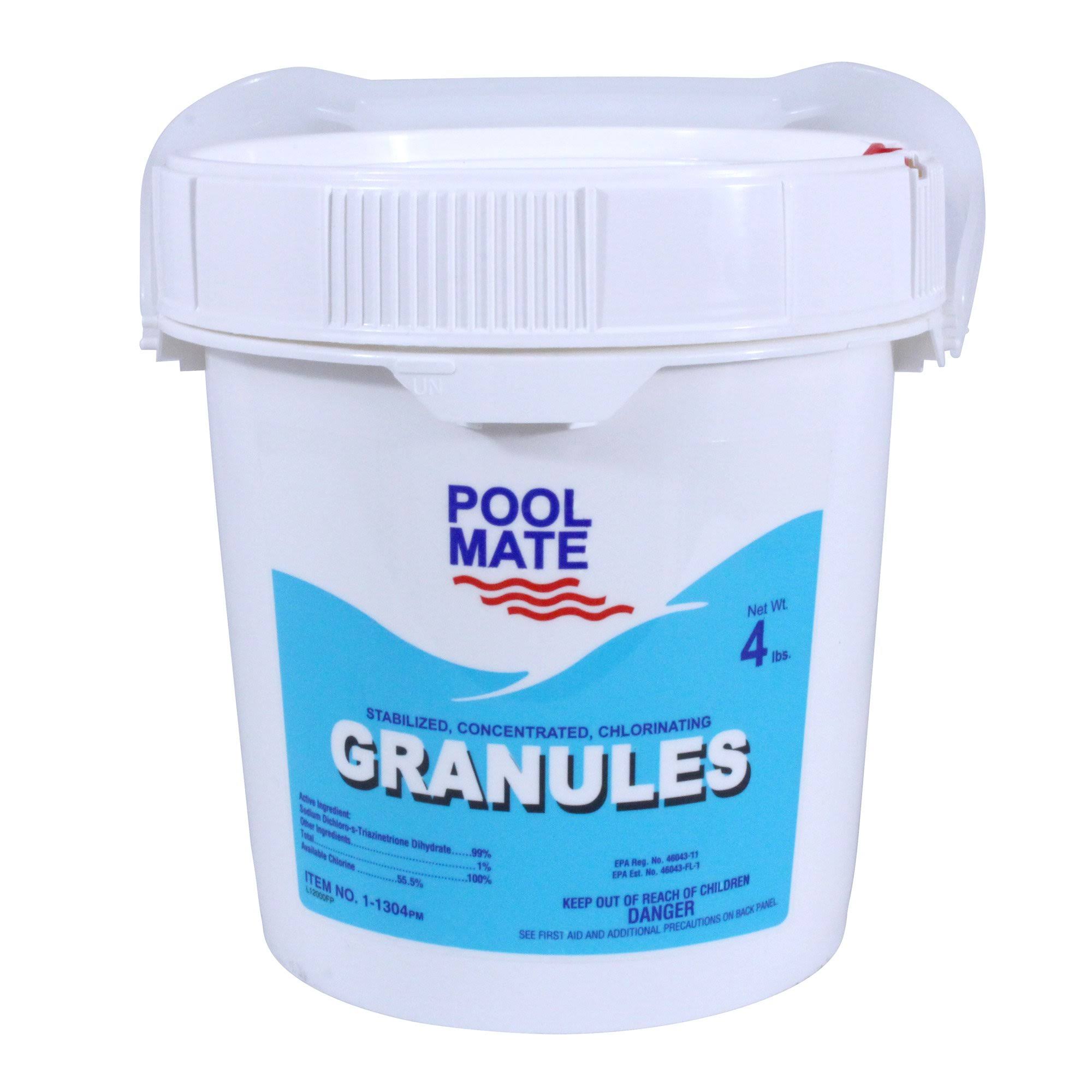 Pool Mate 11304 StabilizedConcentrated Chlorinating Granules 4 lbs