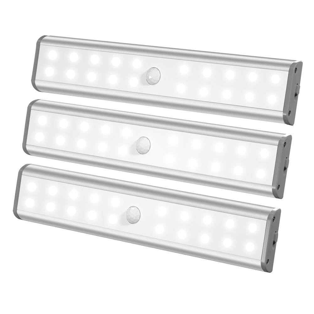 Led Closet Light Under Cabinet Light Battery Operated 20led Rechargeable Counter Lights Wireless 3902