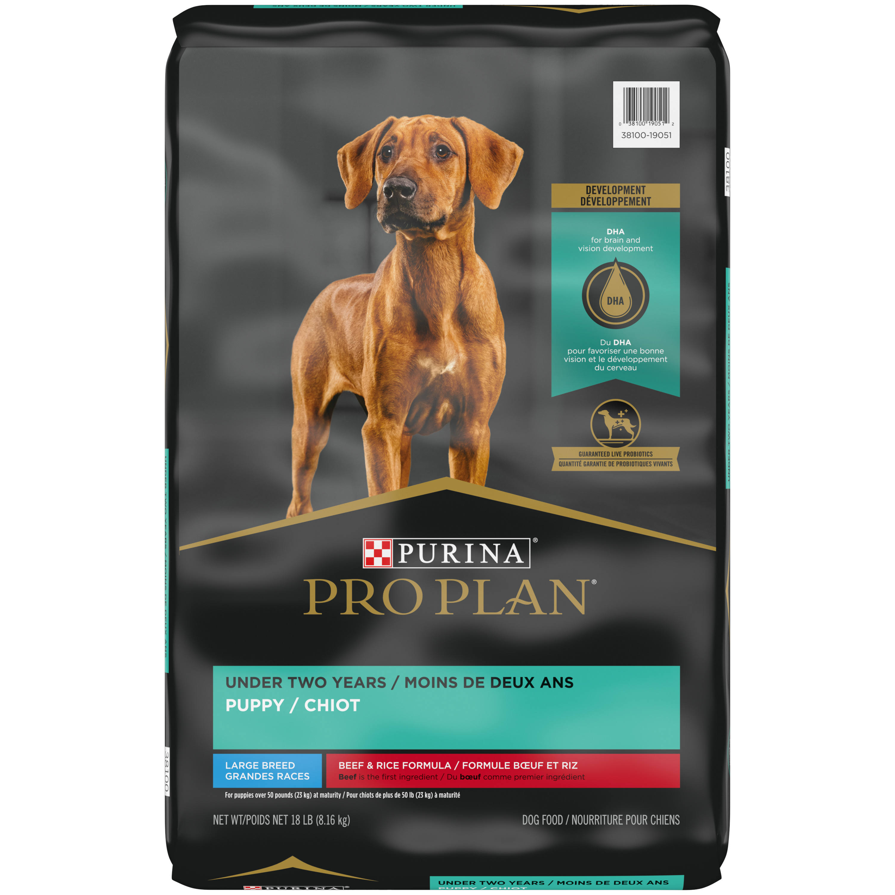 Purina Pro Plan Development Beef u0026 Rice Formula with Probiotics ...