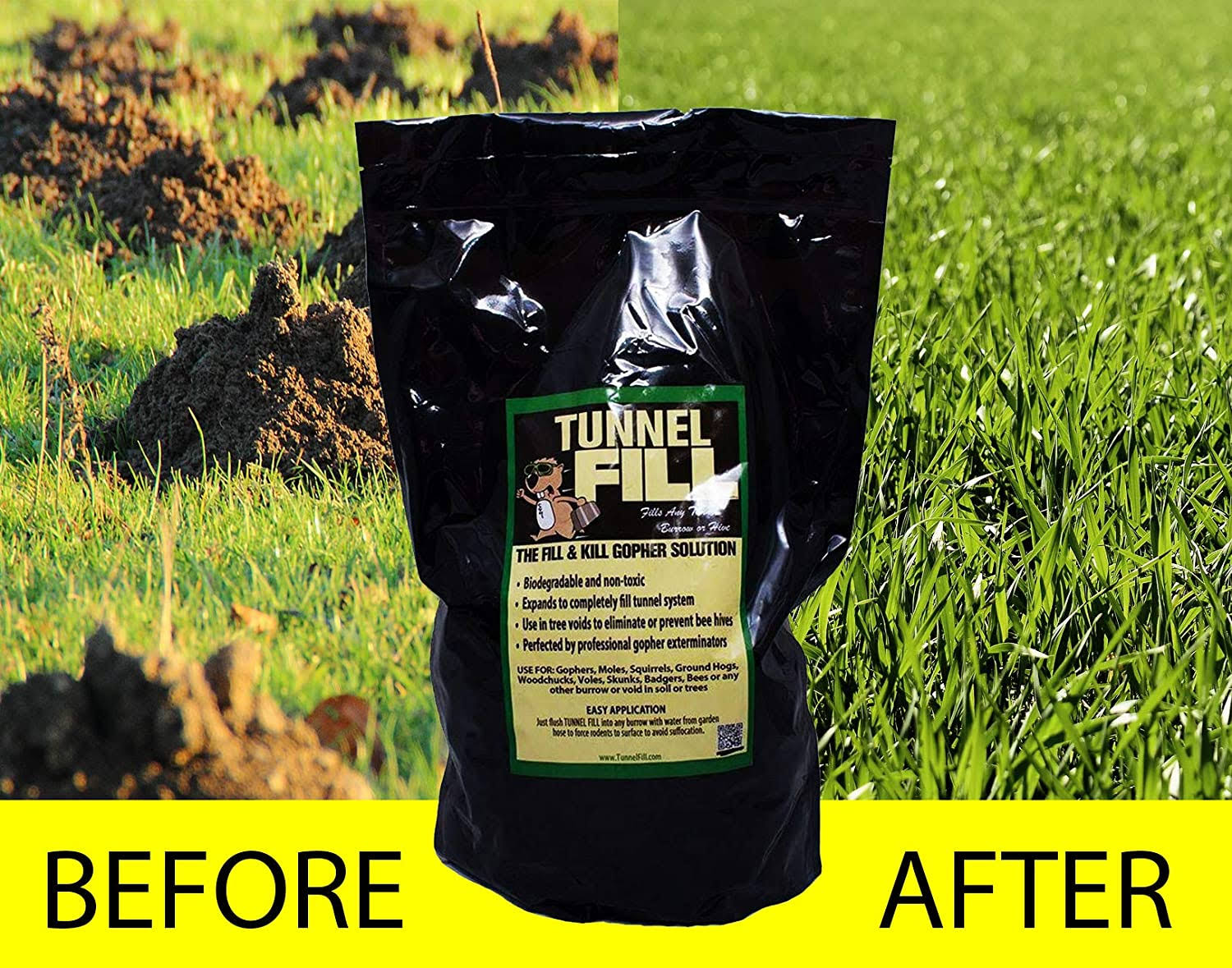 6 lb. Expanding Tunnel Fill Bag for Gopher Control WXF02