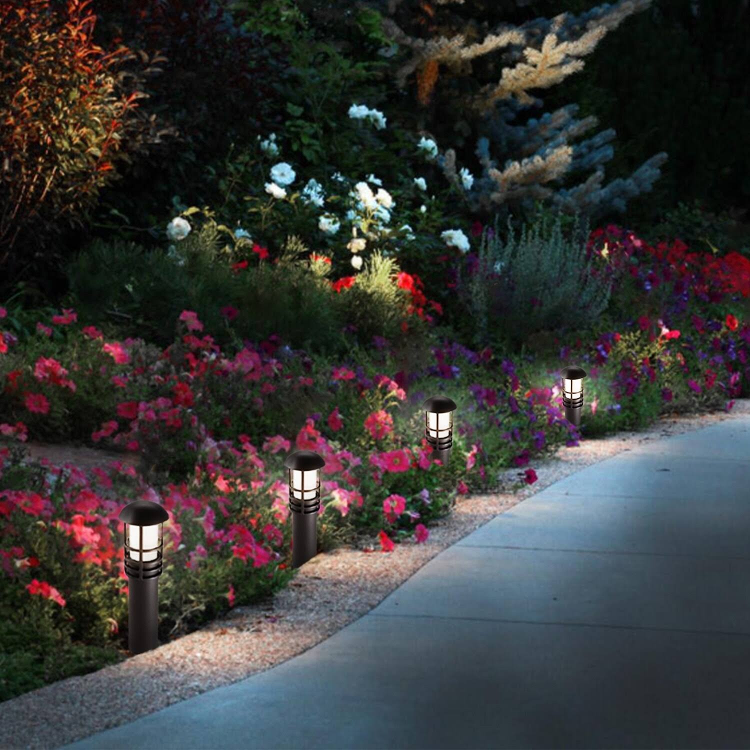 Ornate 3W 12V Low Voltage LED Landscape Light, Etl, 5000K Daylight 6 Pack WXF02