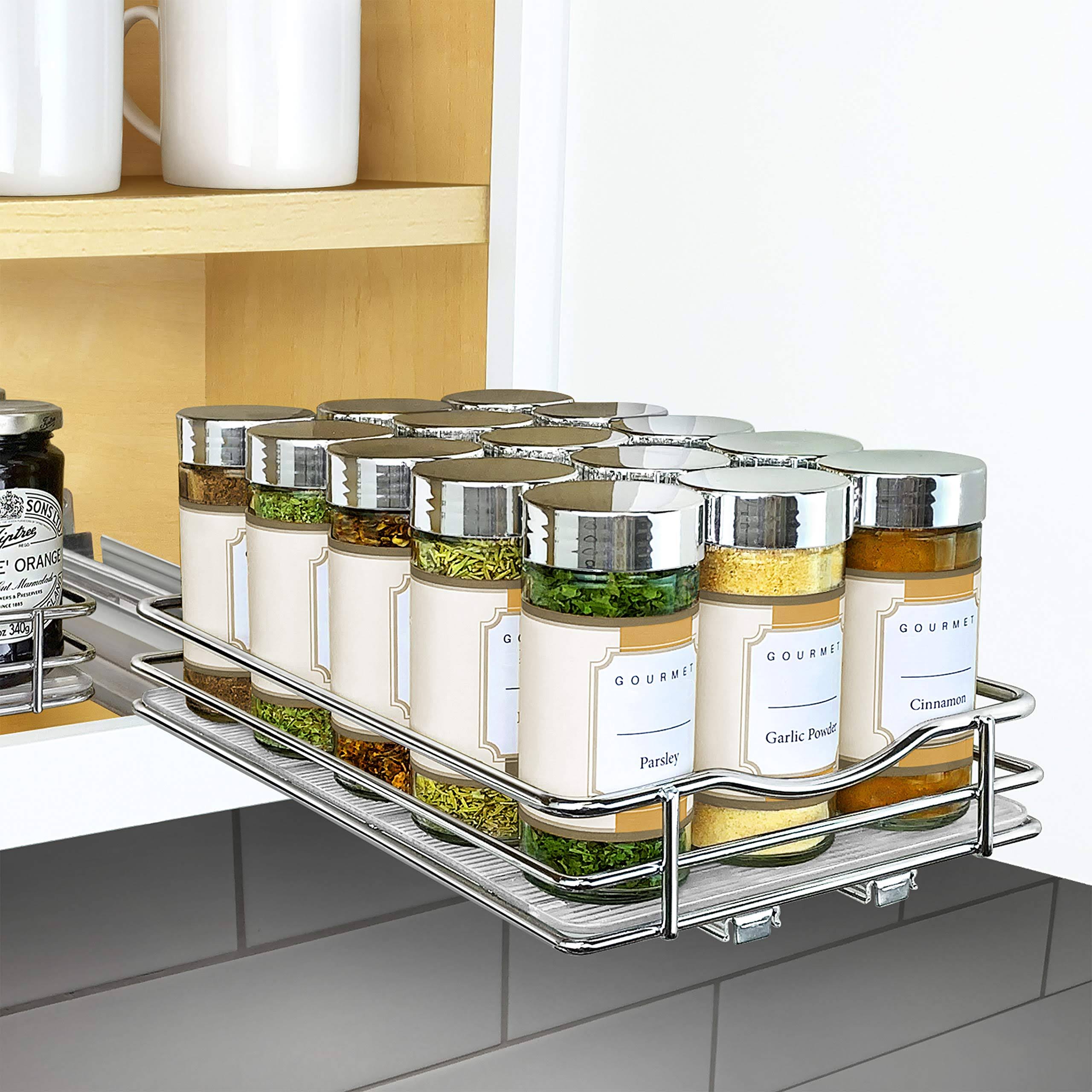 Lynk Professional Slide Out Spice Rack Upper Organizer 6
