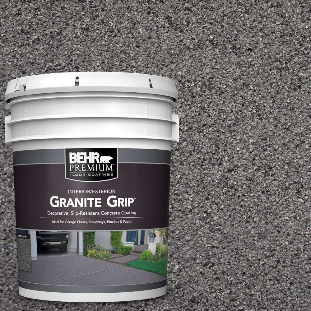 Behr Premium 5 Gal Gray Granite Grip Decorative Flat Interior Exterior   5e4f7376 3518 447d Bd24 9aea8fb0df4a 