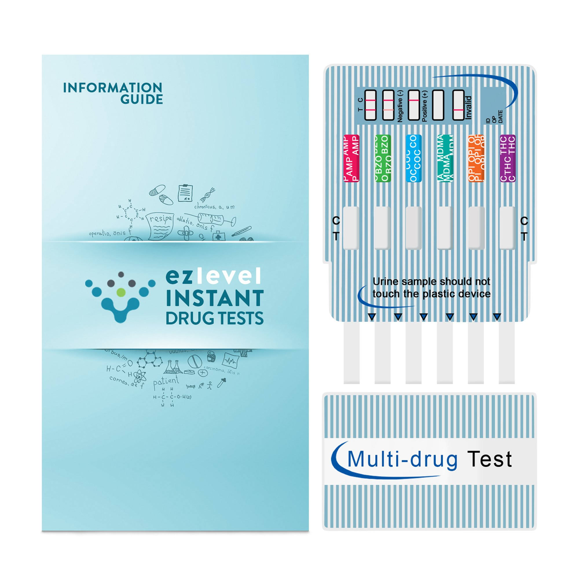 EZ Level 12 Panel Urine Drug Test Kit 25 Pack WXF02