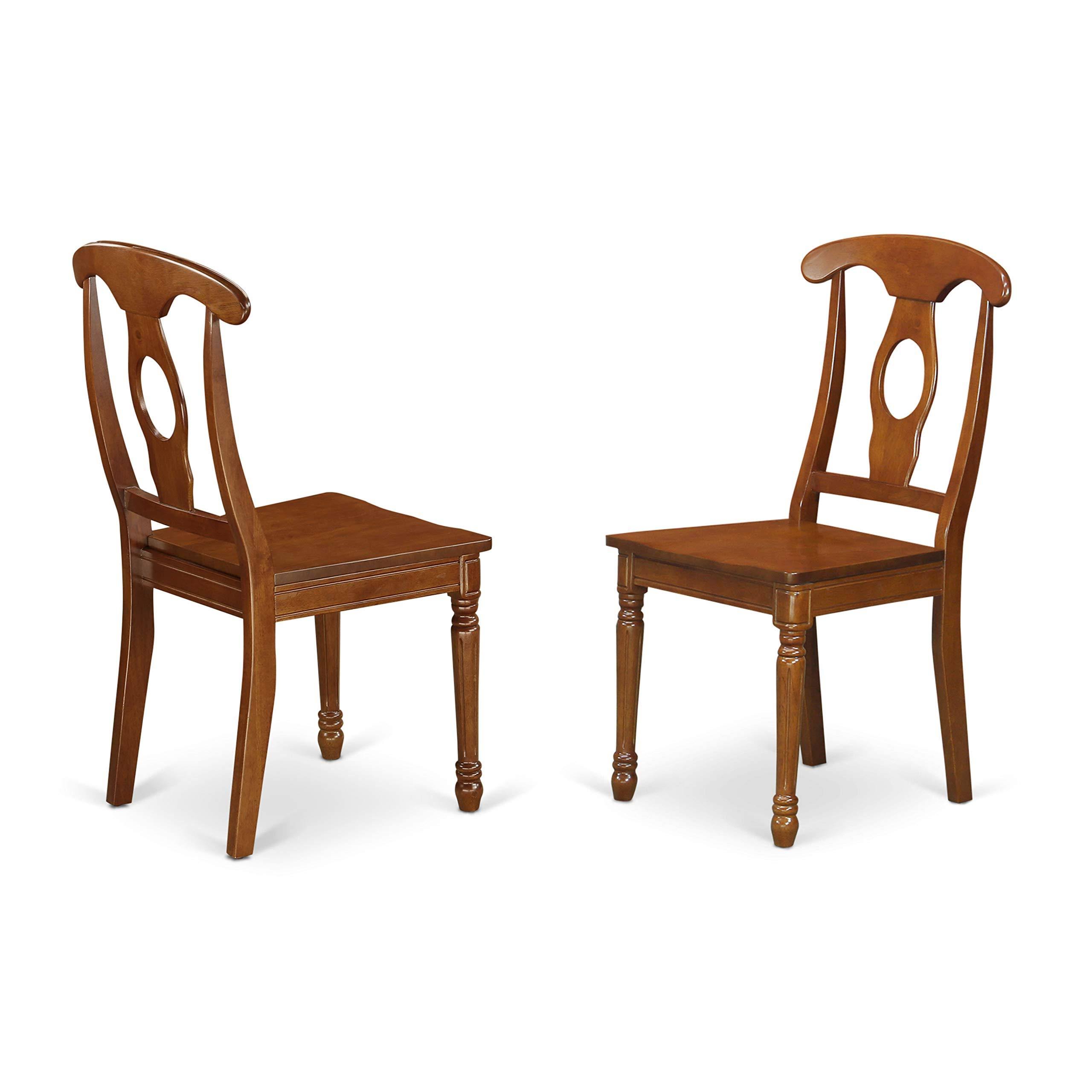 East West Furniture NACSBR Napoleon Styled Dining Chair (Set of 2