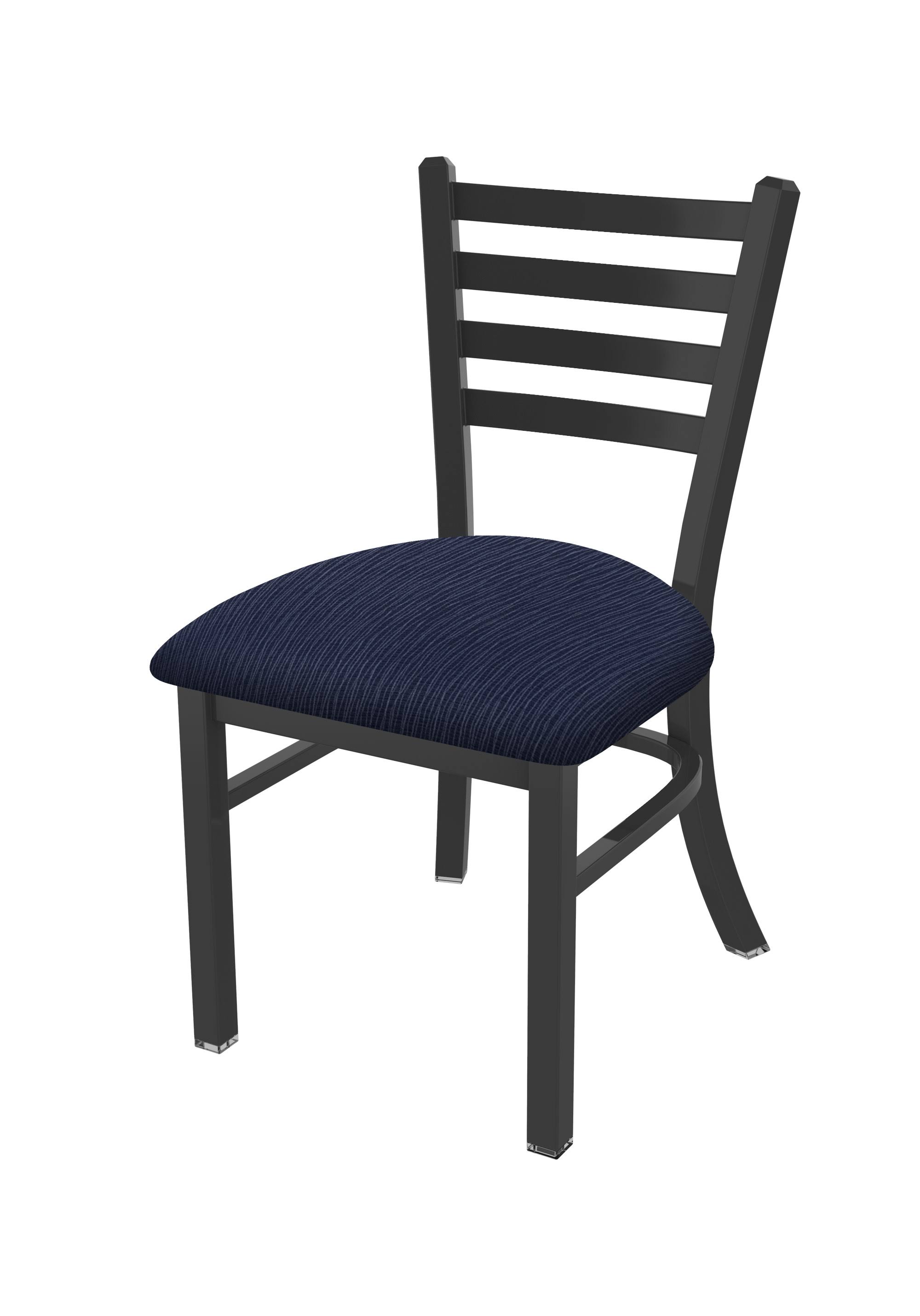 Holland Bar Stool 400 Jackie 18x22 Chair with Pewter Finish, Axis Denim