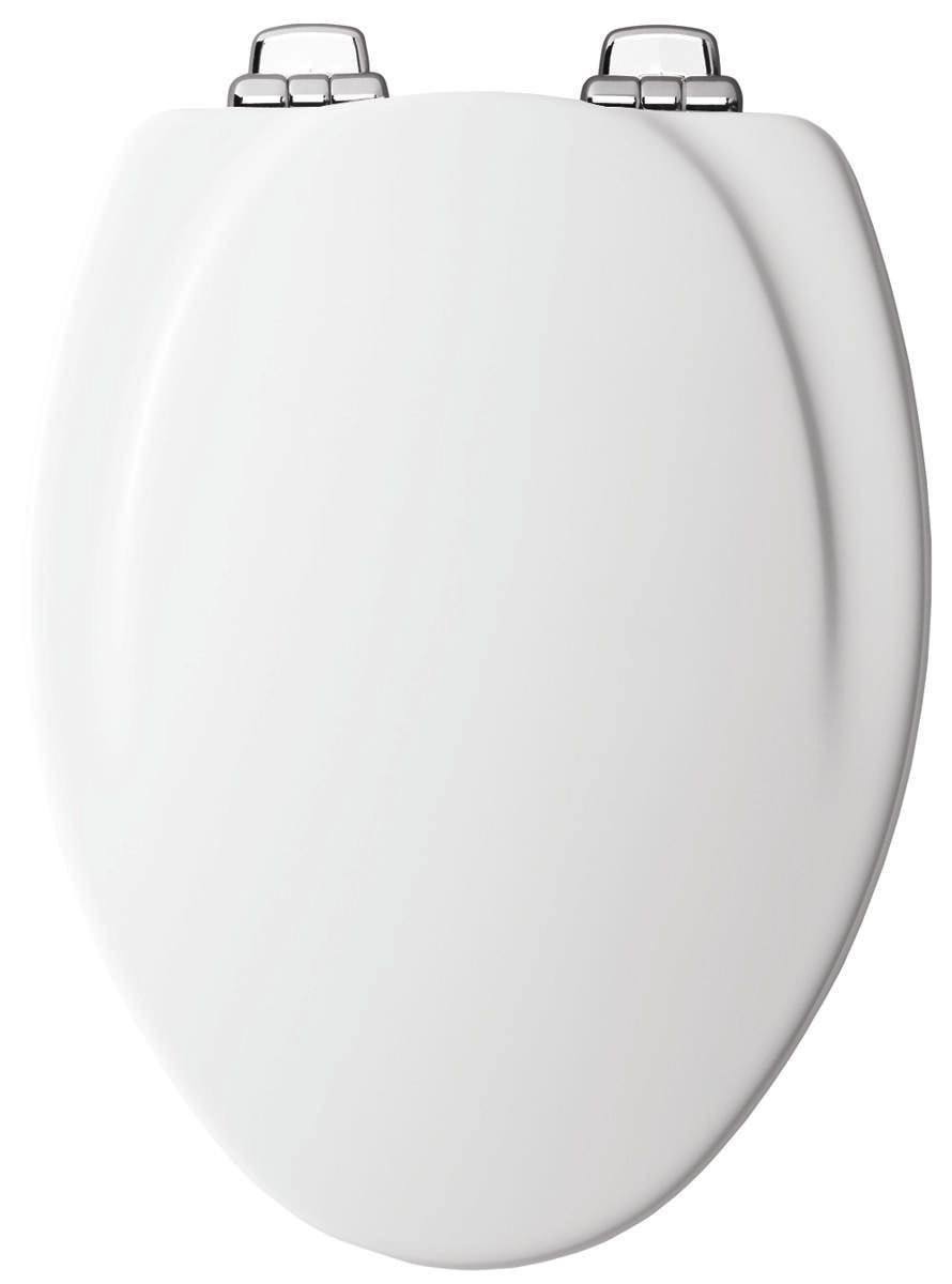 Mayfair Wood Slow Close Toilet Seat Elongated White - WXF-02