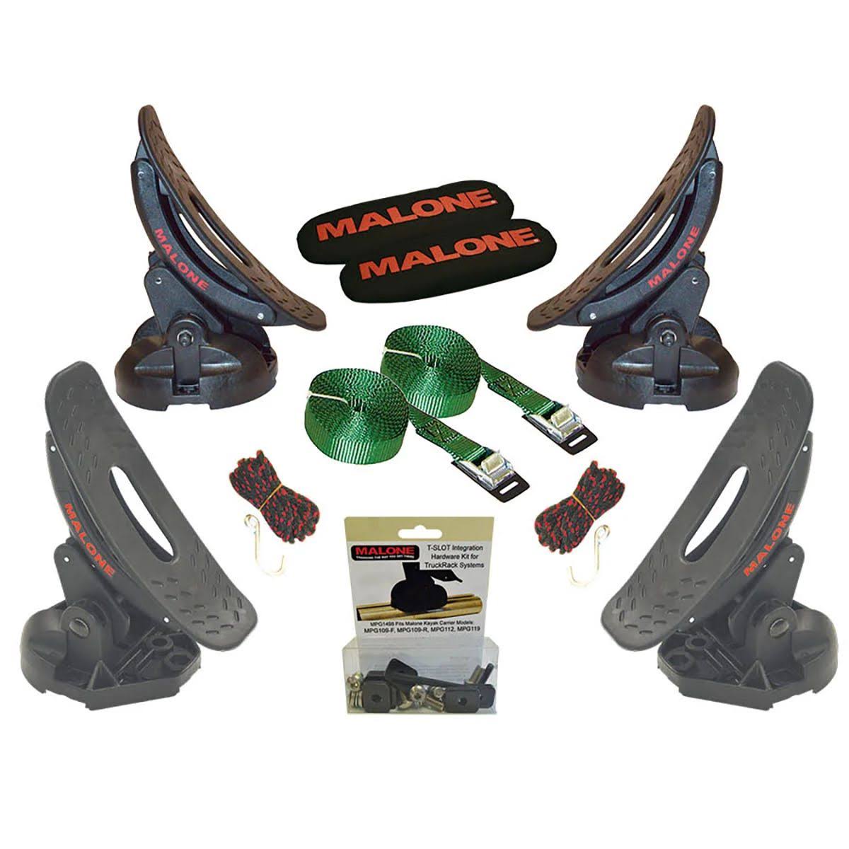 Malone Saddle Up Pro Kayak Carrier with TSlot Truck Rack Hardware WXF02
