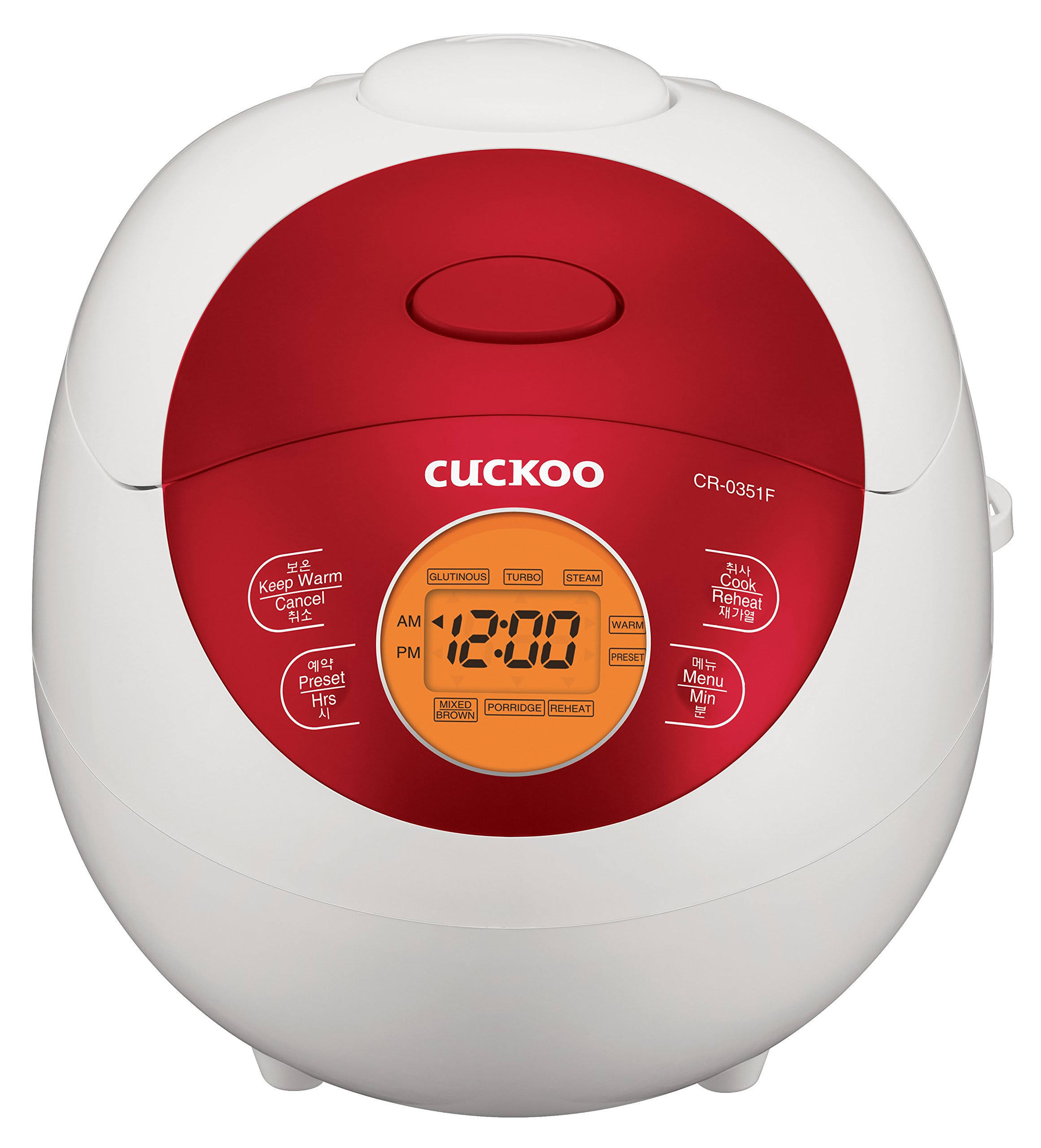 Cuckoo CR0351F 3 Cups Electric HEATING Rice Cooker Red WXF02