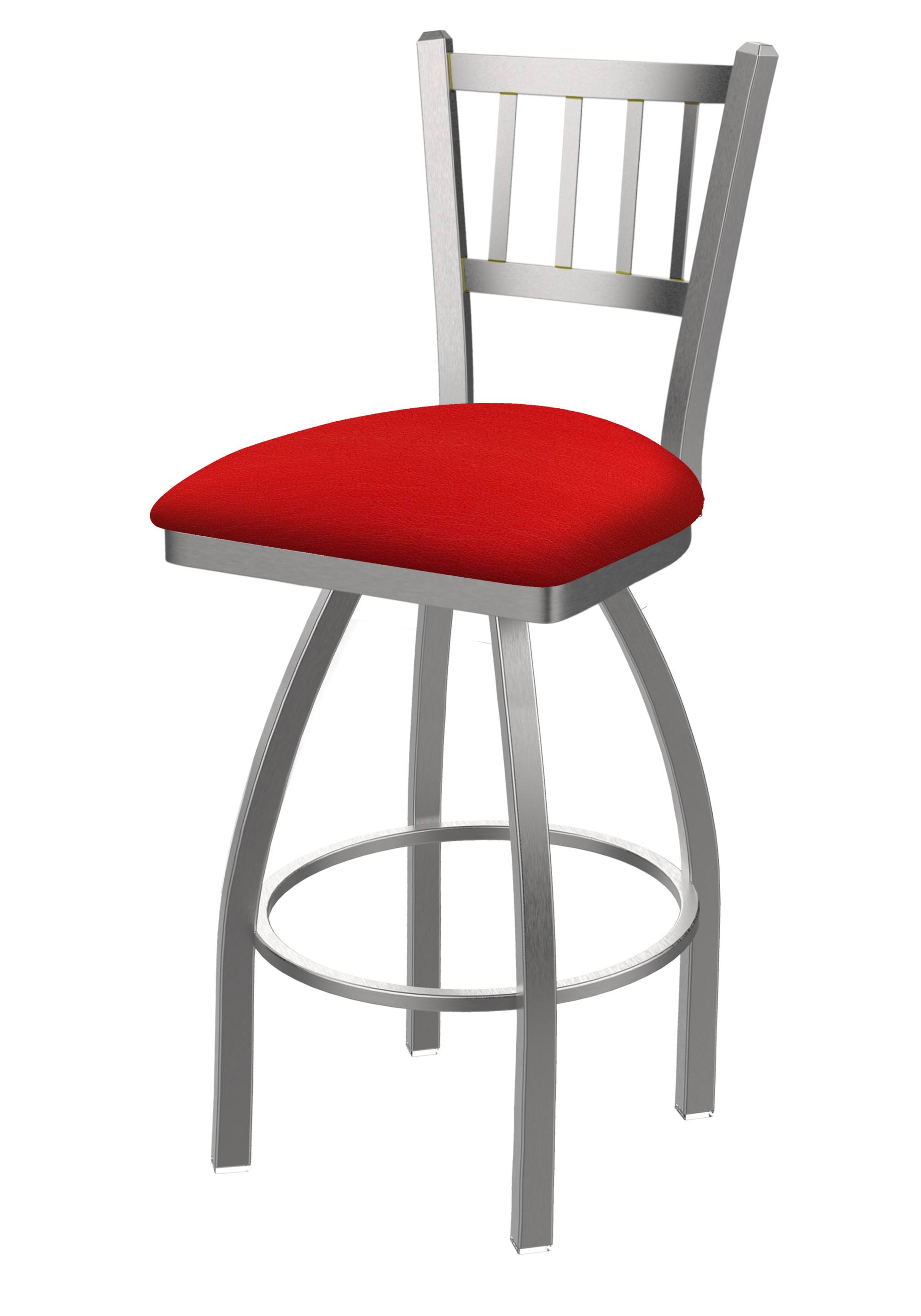 810 Contessa 25inch Swivel Counter Stool with Stainless Finish and