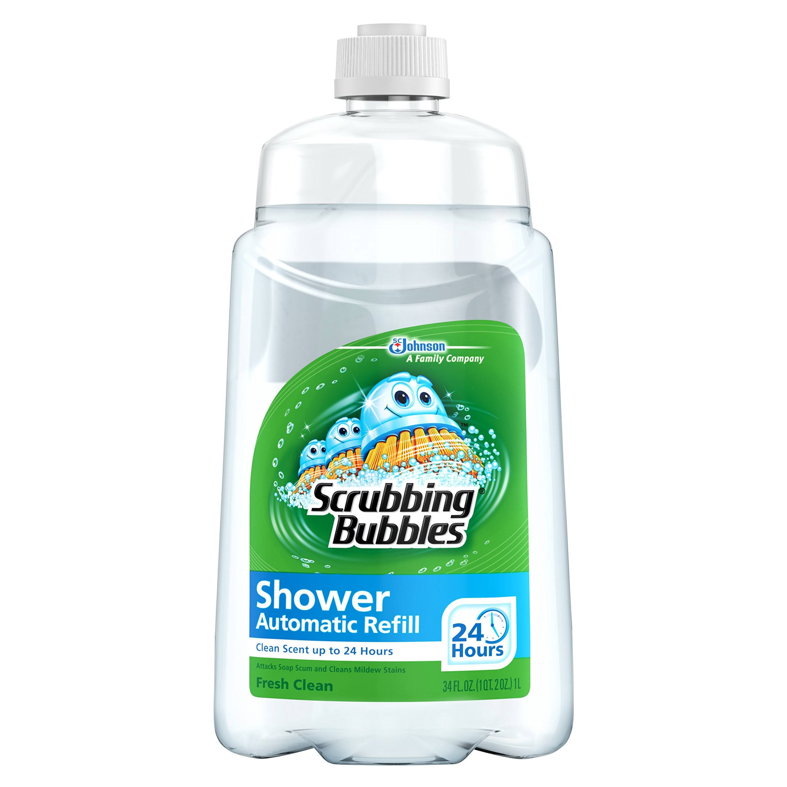 Johnson Wax Scrubbing Bubbles Automatic Shower Refill - 34 fl oz bottle