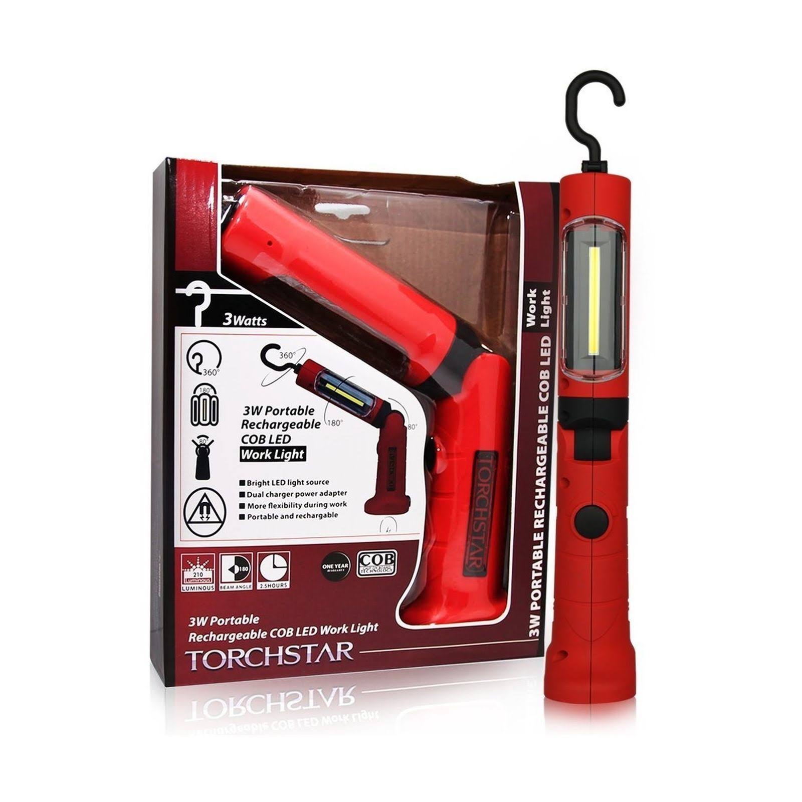 TORCHSTAR Portable Cordless Rechargeable LED Work Light Work Lamp w