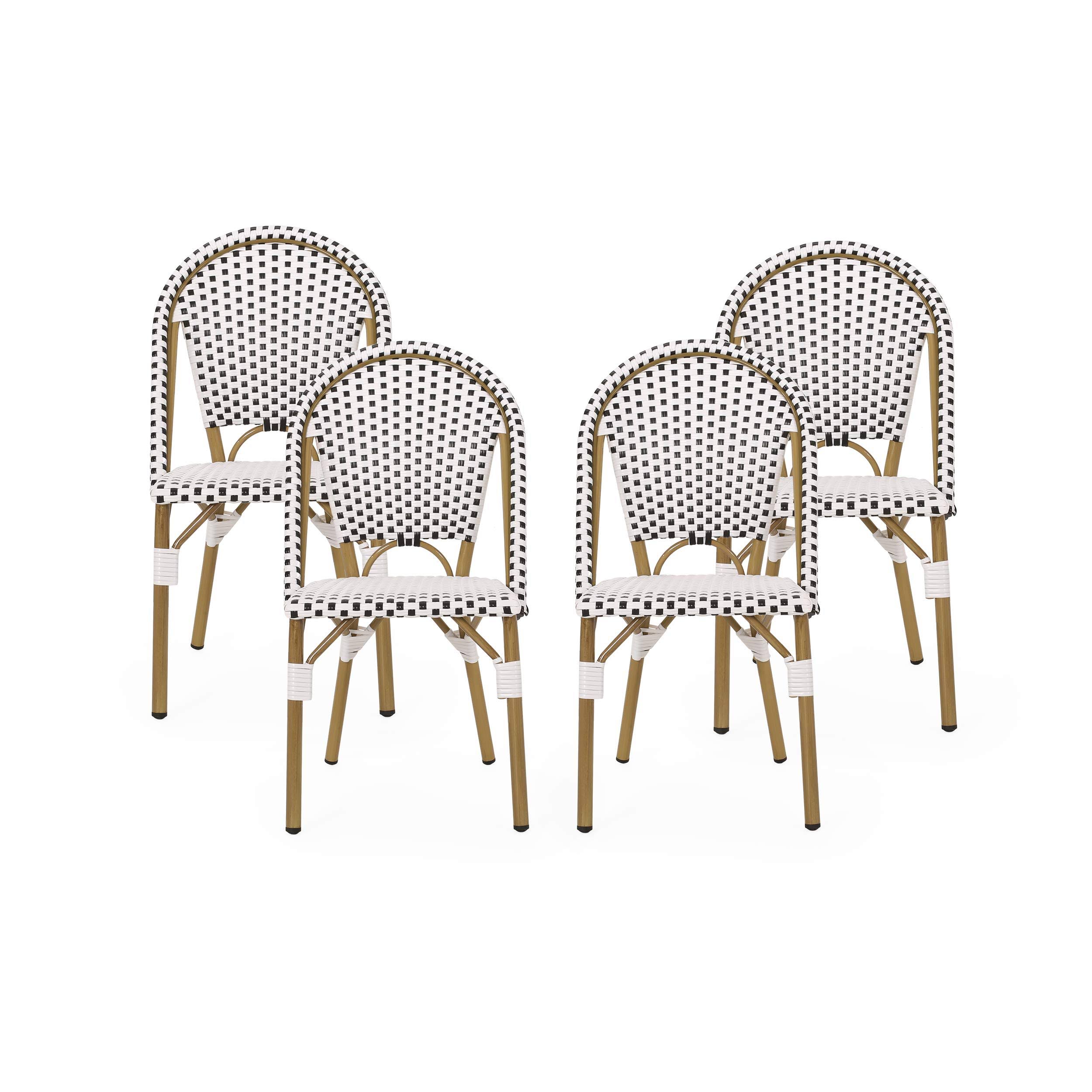 Elize Outdoor French Bistro Chair (Set of 4) by Christopher Knight Home