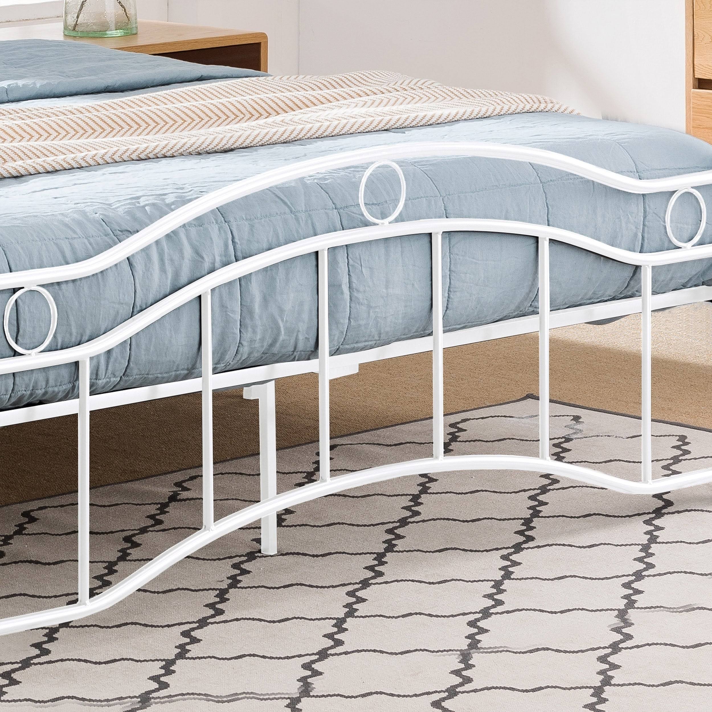 King Bouvardia Contemporary Iron Bed Dark Gray Christopher Knight Home WXF02