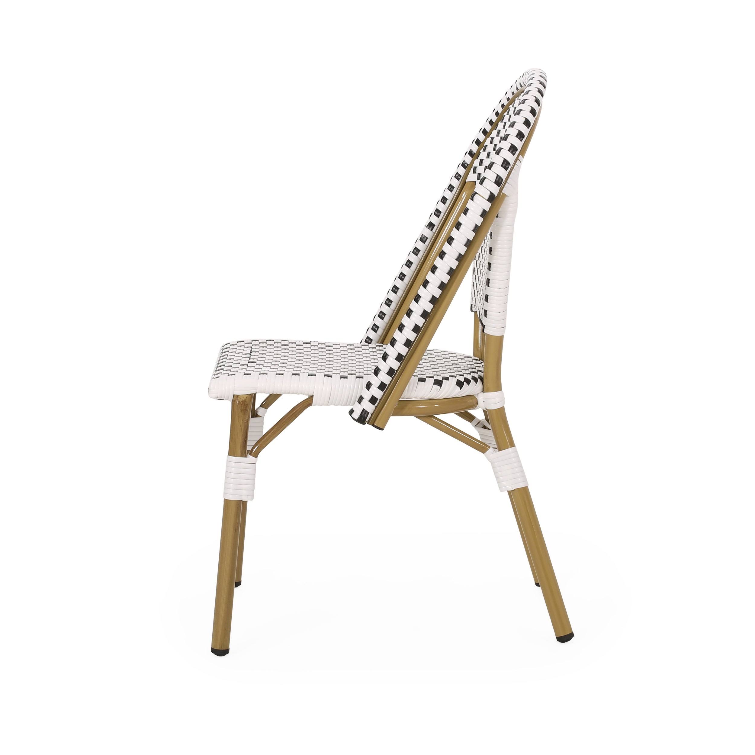 Elize Outdoor French Bistro Chair (Set of 4) by Christopher Knight Home