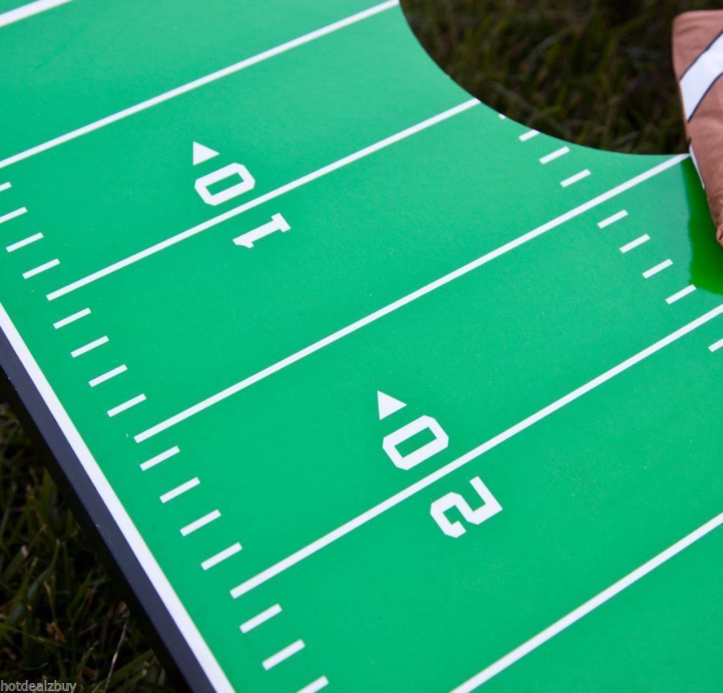 Wild Sports Football Field Tailgate Toss Cornhole Set WXF02