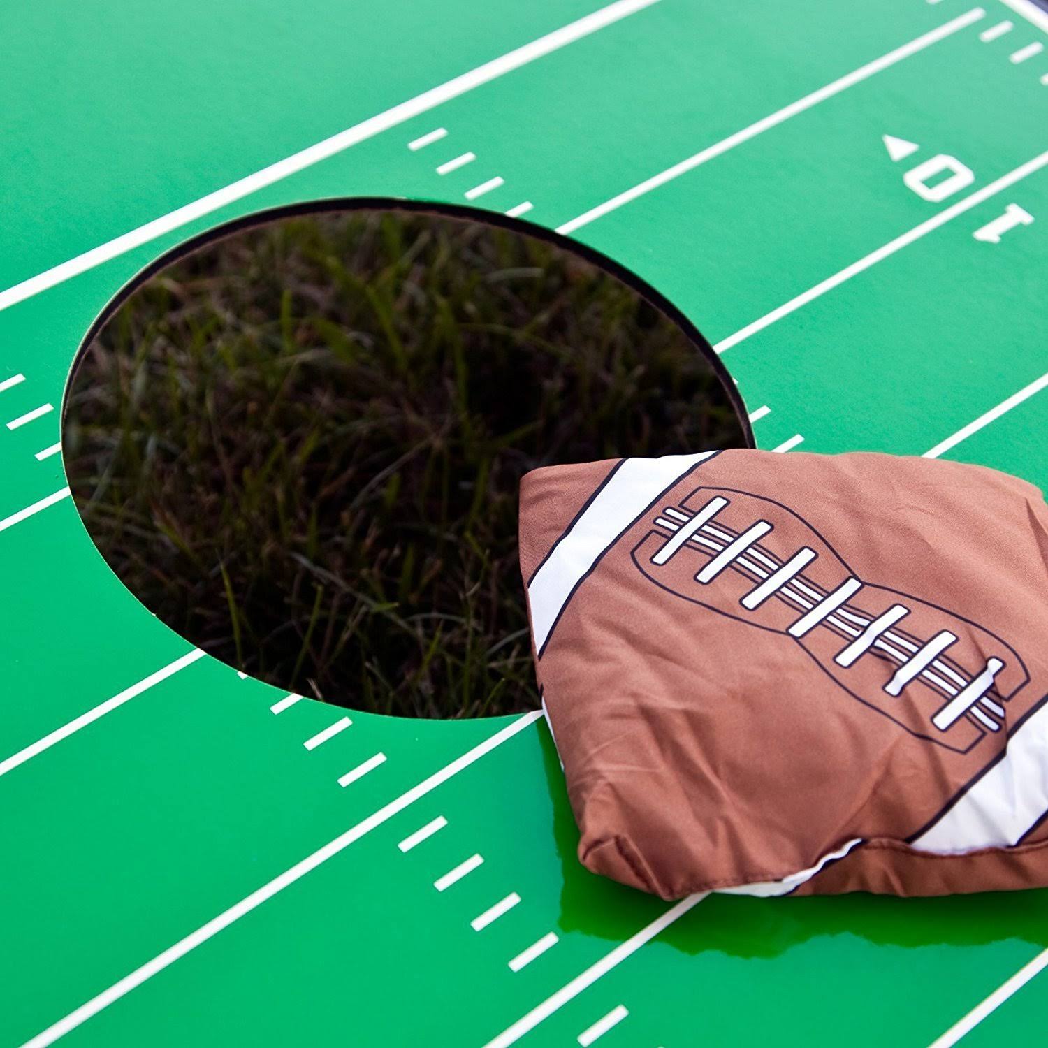 Wild Sports Football Field Tailgate Toss Cornhole Set WXF02