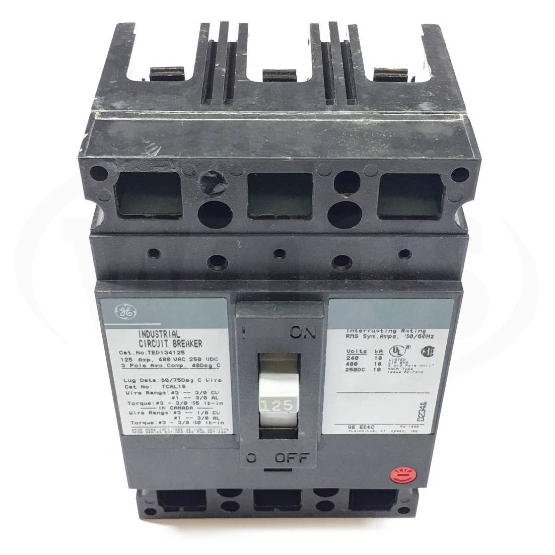 General Electric TED134125 Circuit Breaker WXF02