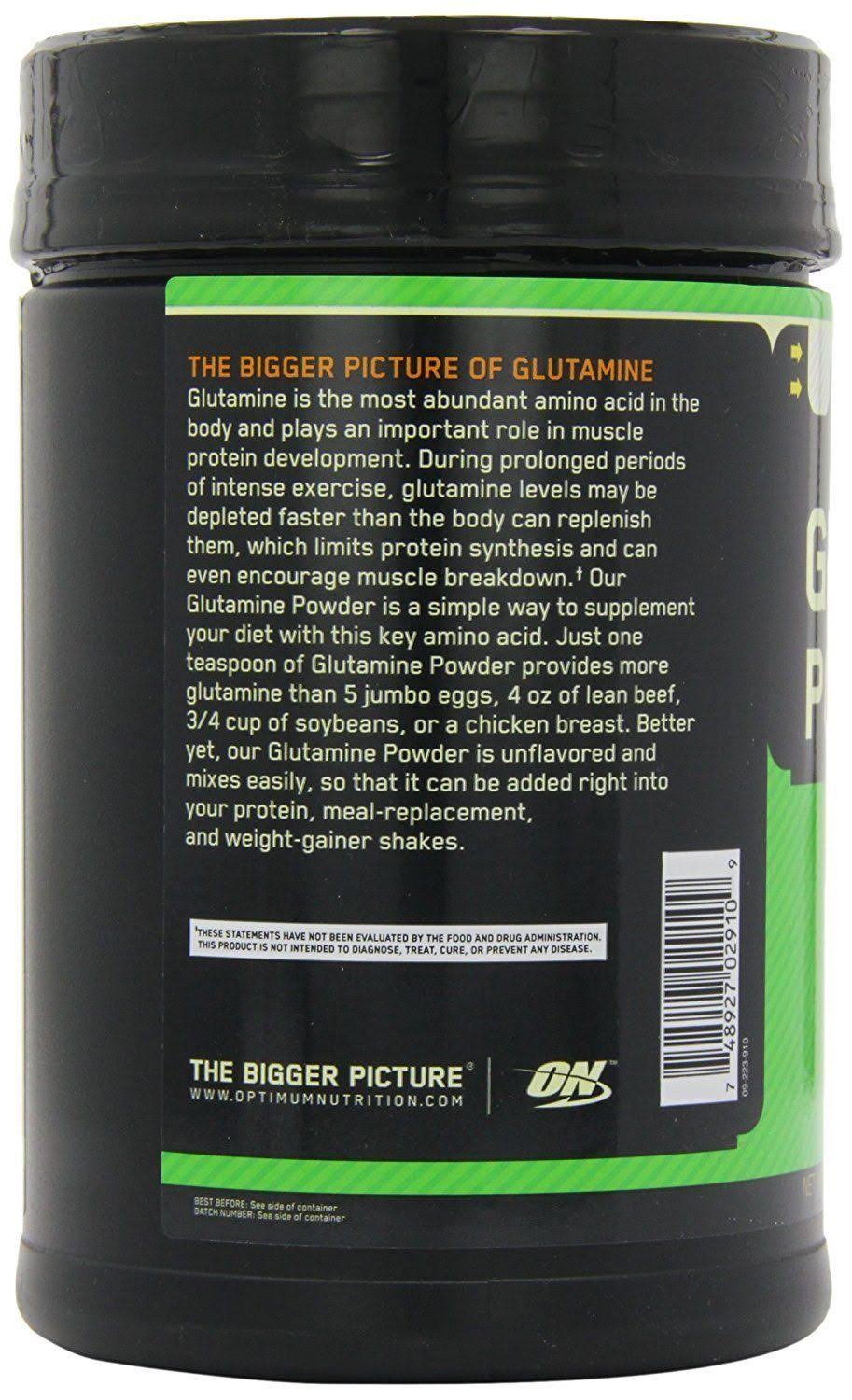 Optimum Nutrition LGlutamine Muscle Recovery Powder, 1000g WXF02