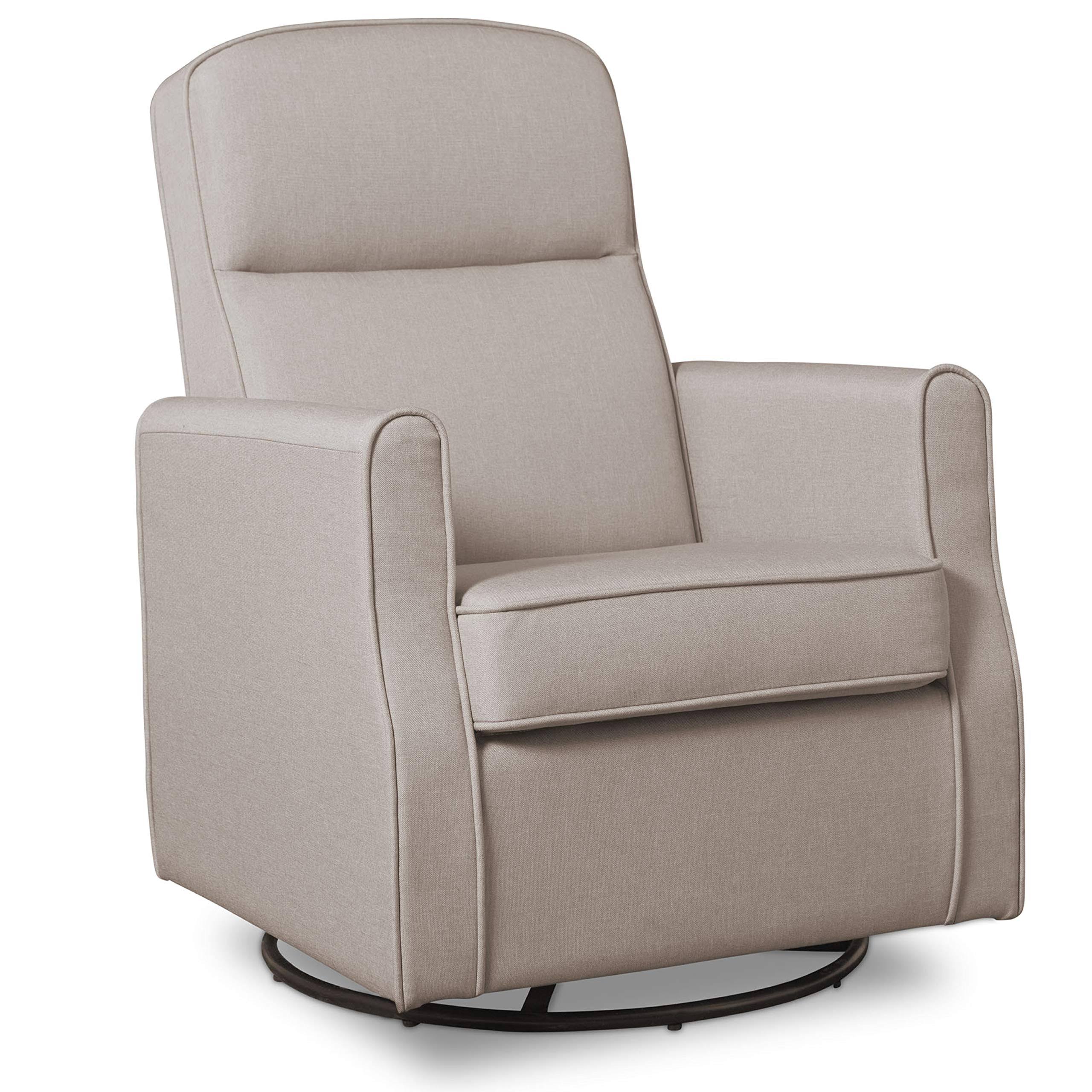 Delta Children Blair Slim Nursery Glider Swivel Rocker Chair Taupe